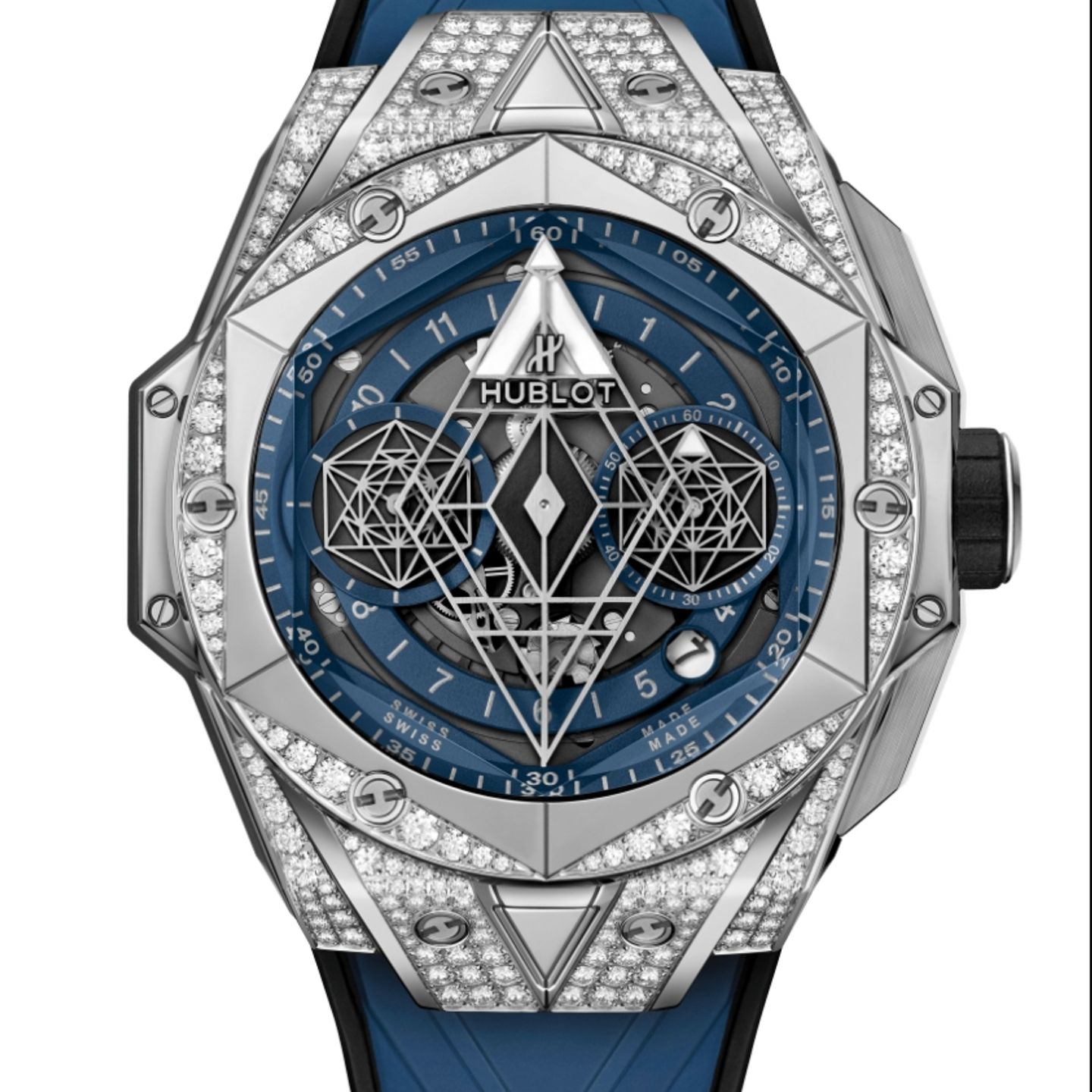 Hublot Big Bang Sang Bleu 418.NX.5107.RX.1604.MXM20 (2023) - Blauw wijzerplaat 45mm Titanium (1/1)