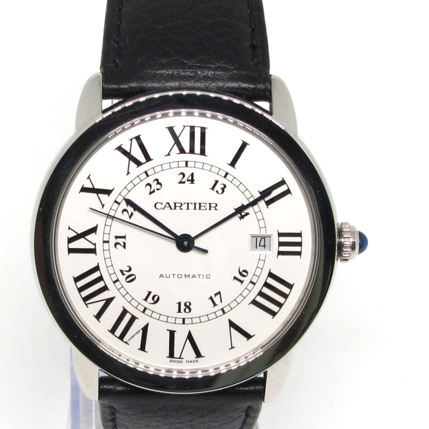 Cartier Ronde Solo de Cartier 3802 (Unknown (random serial)) - White dial 42 mm Steel case (4/5)