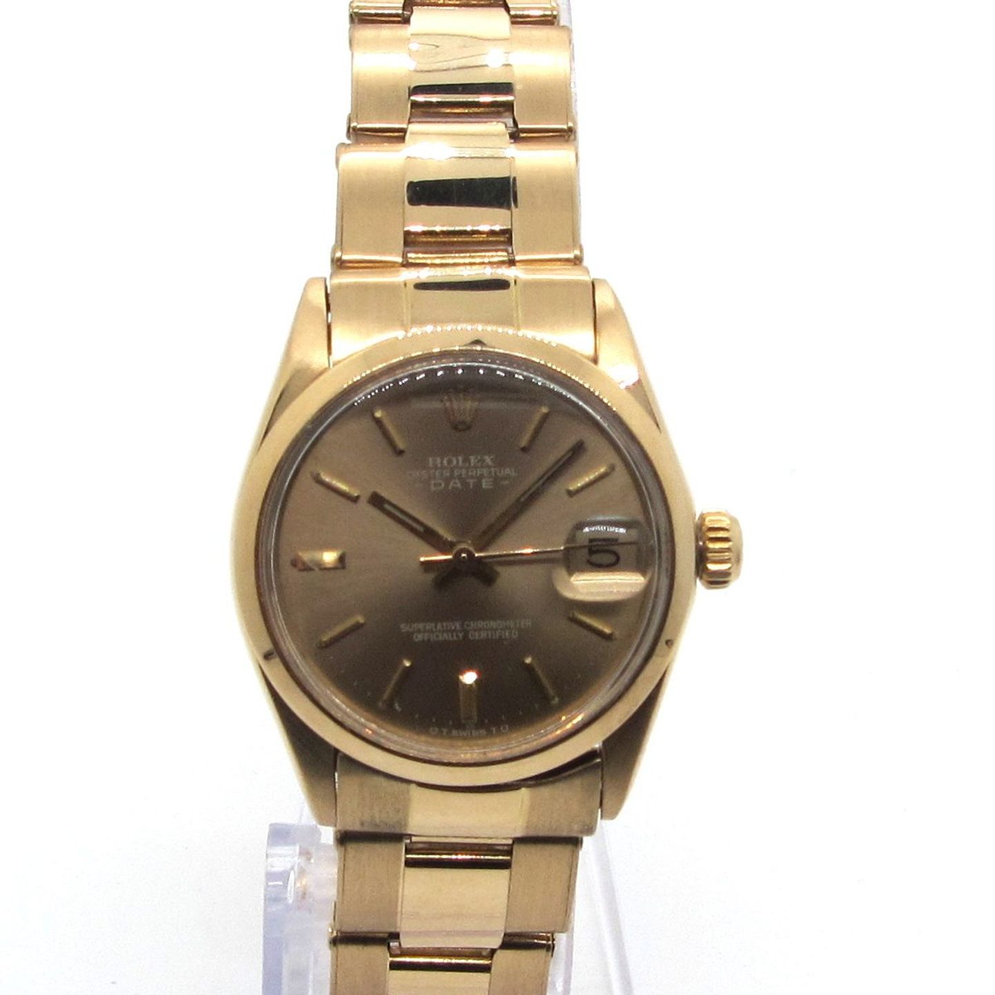 Rolex Datejust 6824 (1973) - Gold dial 31 mm Yellow Gold case (3/5)