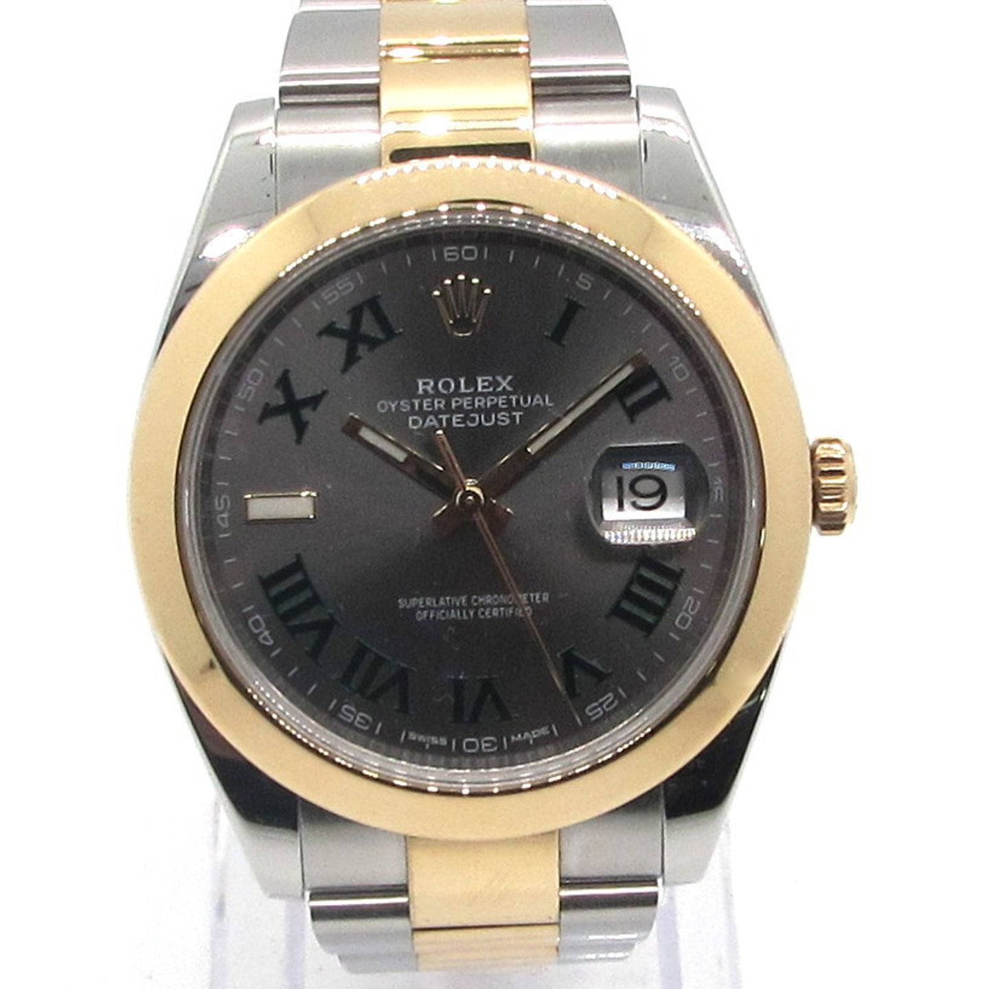 Rolex Datejust 41 126303 (2019) - Grey dial 41 mm Gold/Steel case (1/6)
