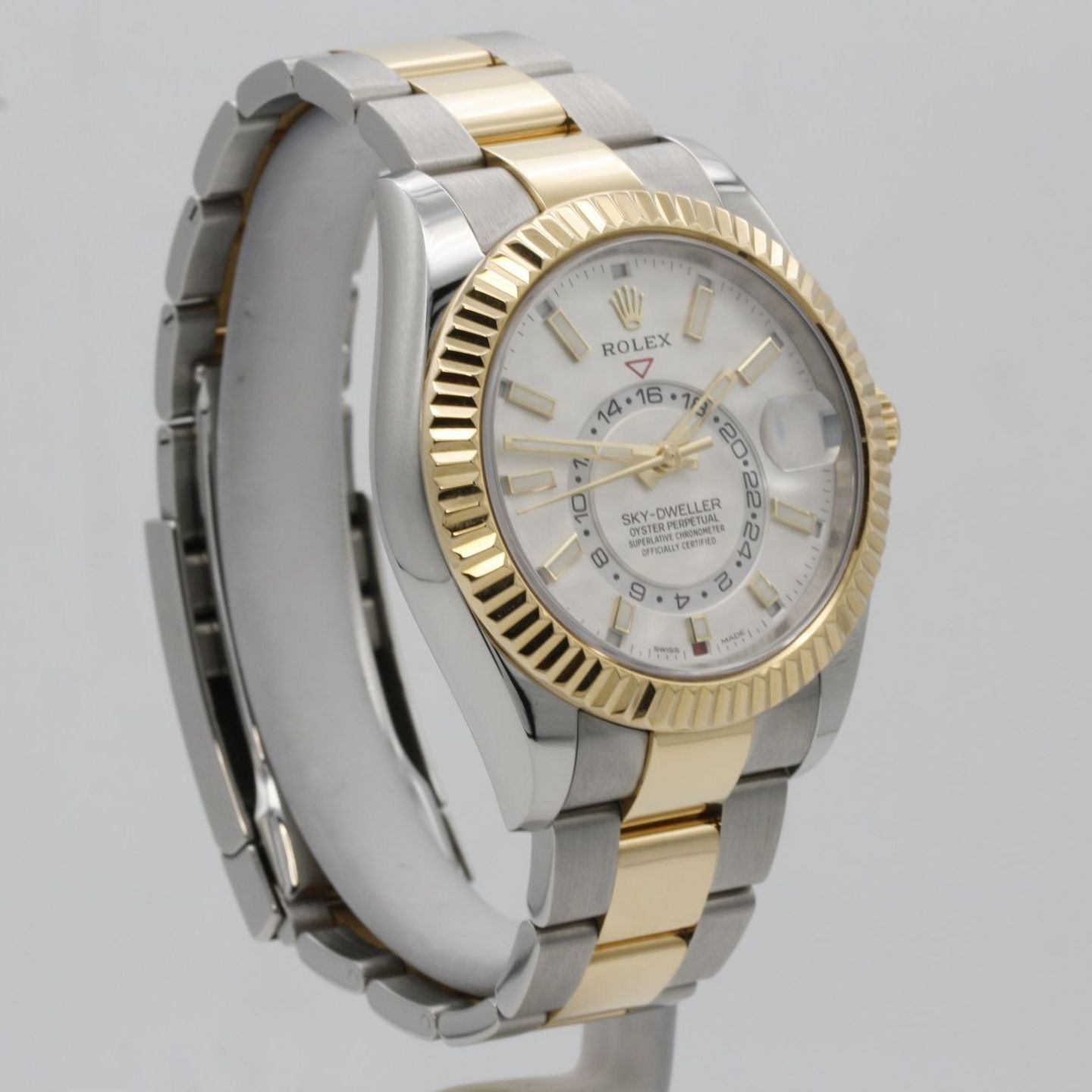 Rolex Sky-Dweller 326933 (2020) - White dial 42 mm Gold/Steel case (8/8)
