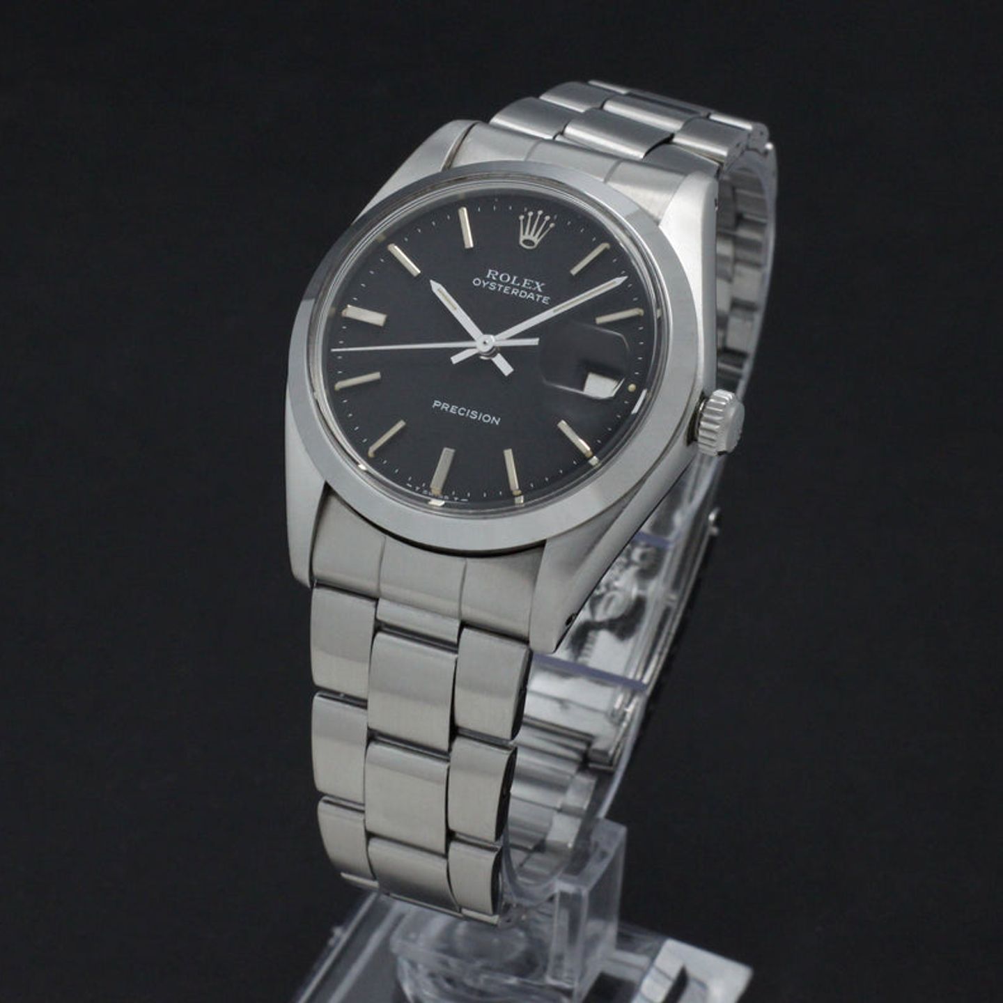 Rolex Oyster Precision 6694 (1976) - Black dial 34 mm Steel case (2/7)