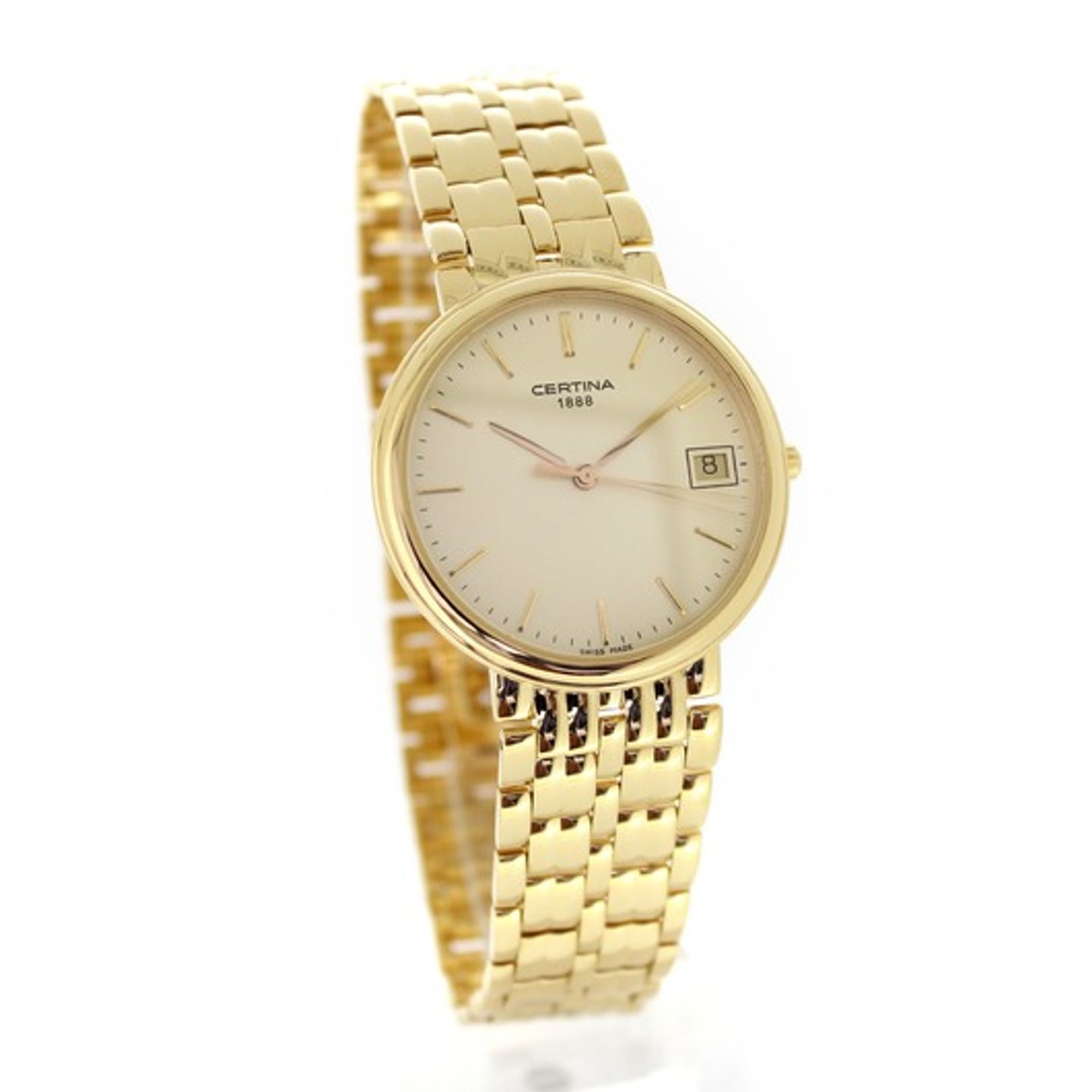 Certina Unknown 15891396800E (2006) - Gold dial 33 mm Yellow Gold case (4/6)