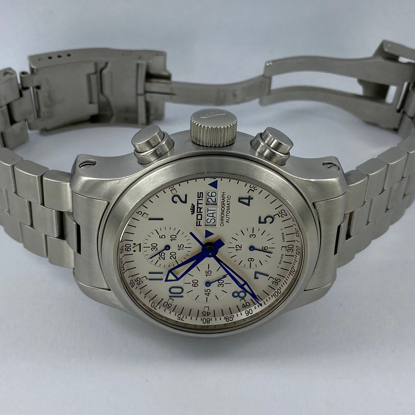 Fortis B-42 - (2005) - White dial 42 mm Steel case (2/7)