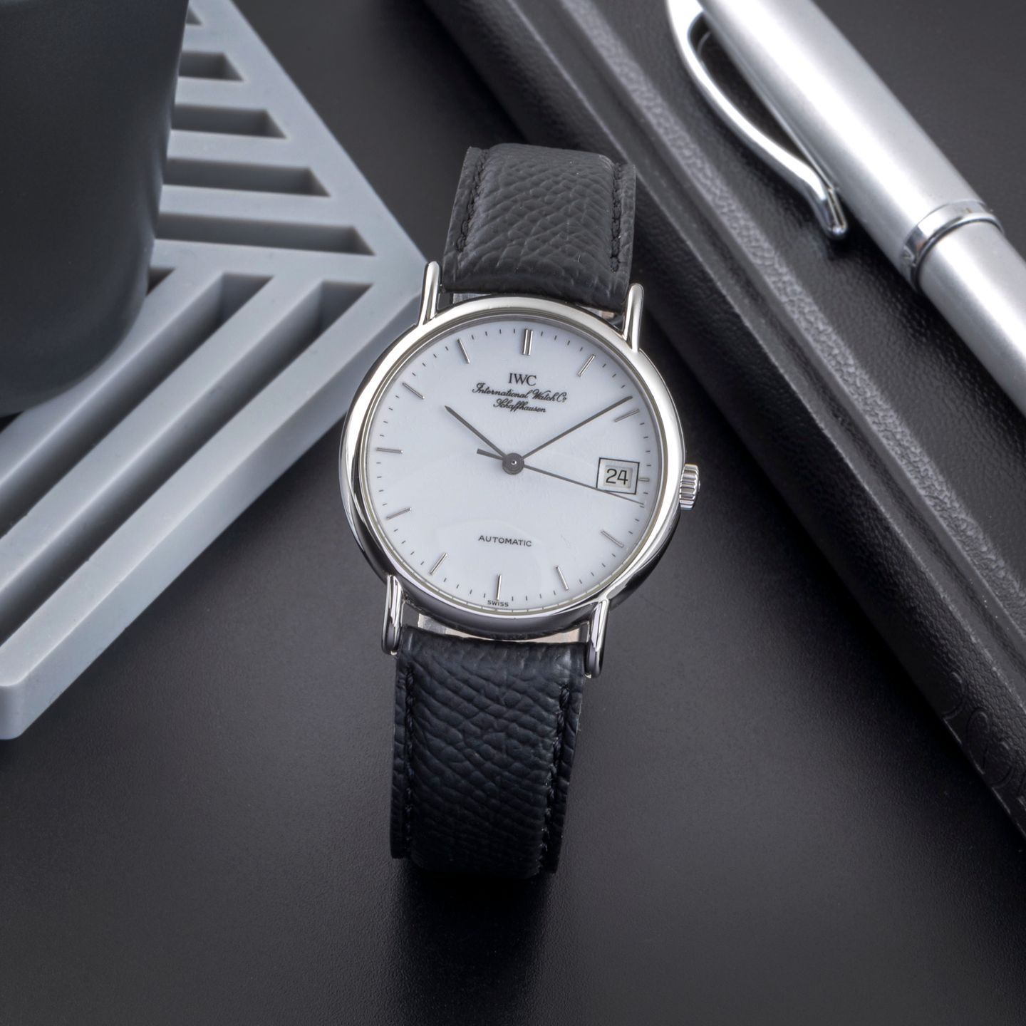 IWC Portofino Automatic IW351318 (1993) - White dial 34 mm Steel case (1/8)