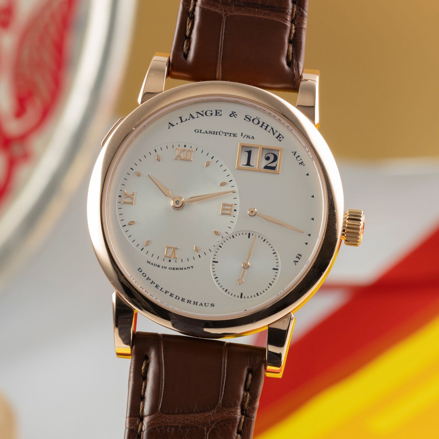 A. Lange & Söhne Lange 1 101.032 (Onbekend (willekeurig serienummer)) - Zilver wijzerplaat 39mm Roségoud (3/8)