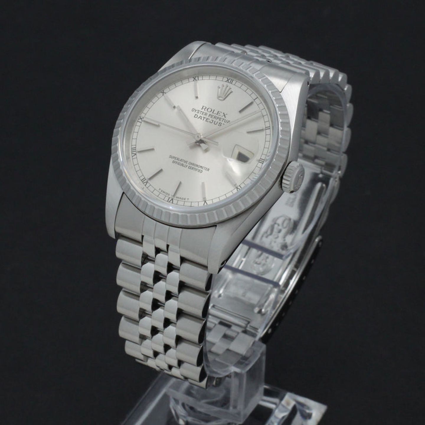 Rolex Datejust 36 16220 (1989) - Zilver wijzerplaat 36mm Staal (5/7)