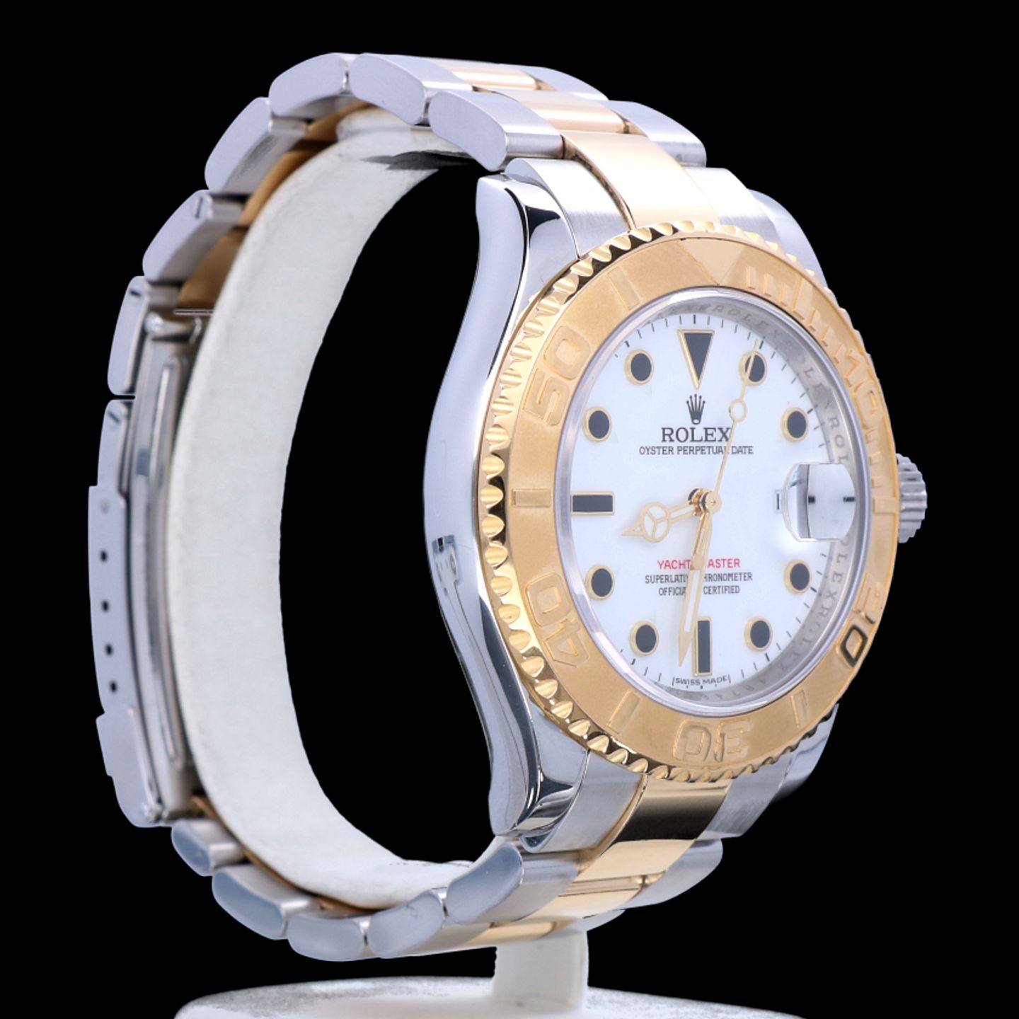 Rolex Yacht-Master 40 16623 (2016) - White dial 40 mm Gold/Steel case (7/8)