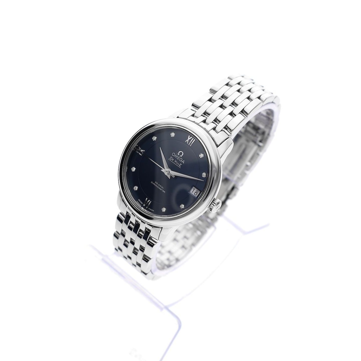 Omega De Ville Prestige 424.10.33.20.53.001 (2021) - Blue dial 33 mm Steel case (2/8)