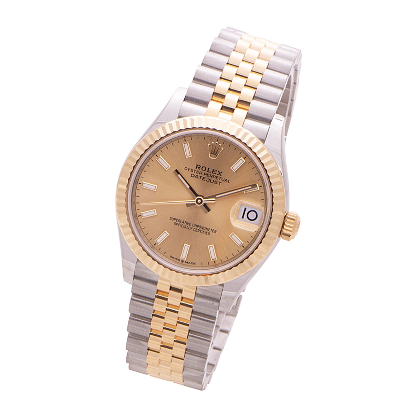 Rolex Datejust 31 278273 (2022) - Champagne wijzerplaat 31mm Goud/Staal (2/4)