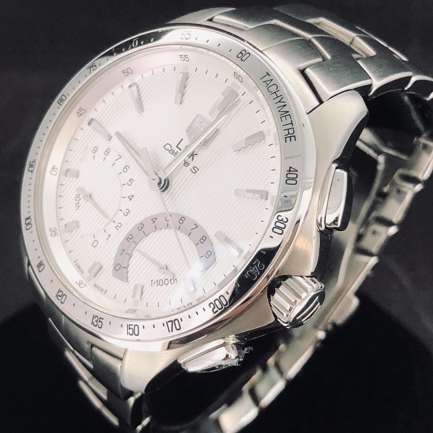 TAG Heuer Link CAT7011 (Onbekend (willekeurig serienummer)) - Wit wijzerplaat 43mm Staal (3/8)