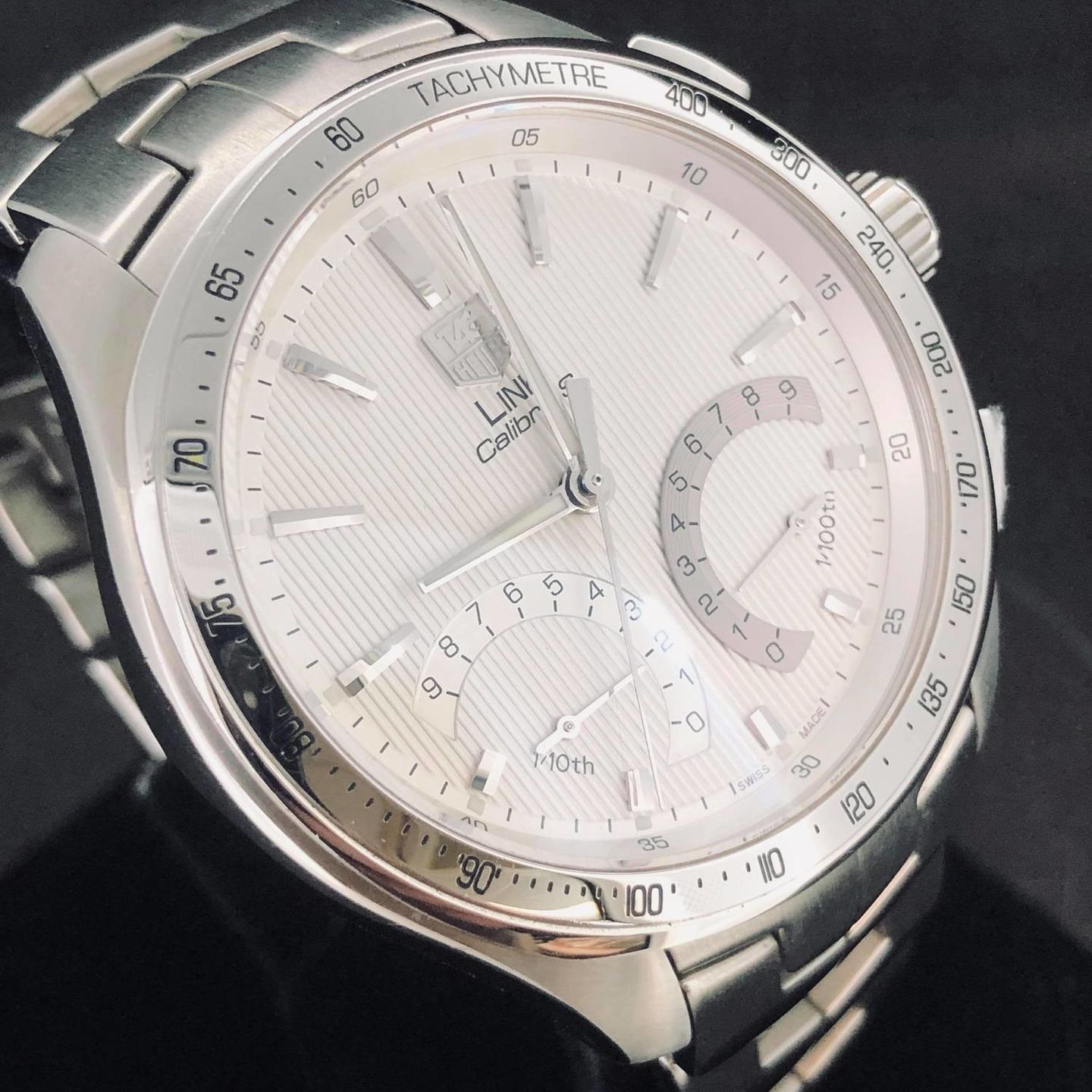 TAG Heuer Link CAT7011 (Onbekend (willekeurig serienummer)) - Wit wijzerplaat 43mm Staal (5/8)