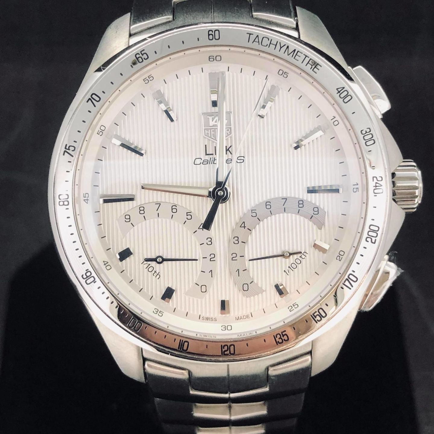 TAG Heuer Link CAT7011 (Onbekend (willekeurig serienummer)) - Wit wijzerplaat 43mm Staal (1/8)