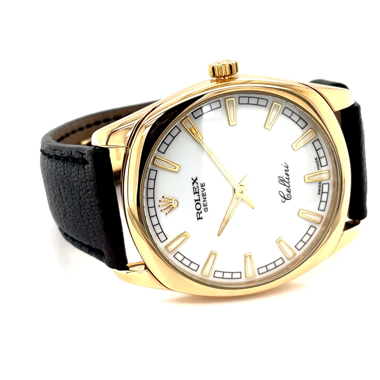 Rolex Cellini Danaos 4243 (Unknown (random serial)) - White dial 38 mm White Gold case (2/8)