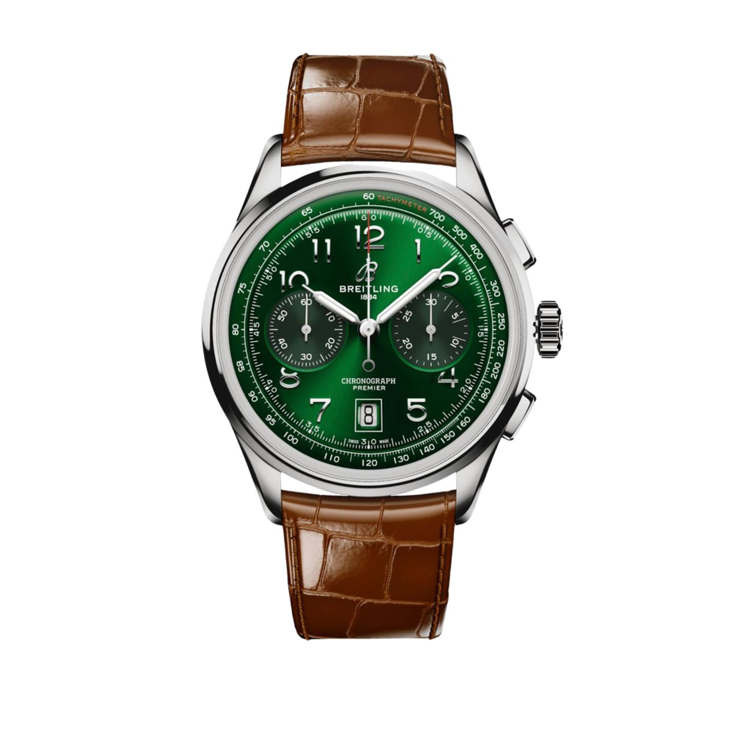 Breitling Premier AB0145371L1P1 (2024) - Green dial 42 mm Steel case (1/1)