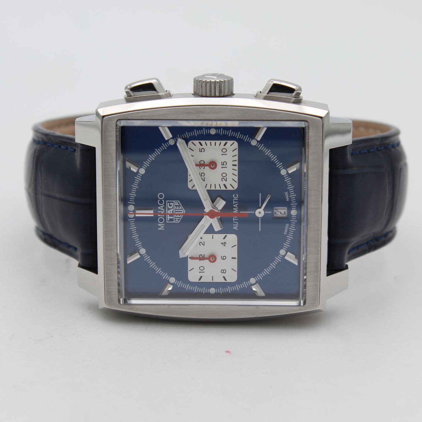 TAG Heuer Monaco CBL2111.FC6453 (2021) - Blauw wijzerplaat 39mm Staal (5/8)