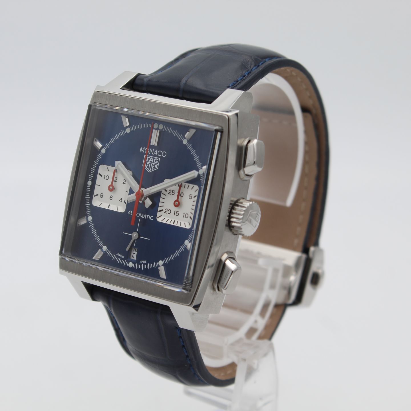 TAG Heuer Monaco CBL2111.FC6453 (2021) - Blauw wijzerplaat 39mm Staal (3/8)