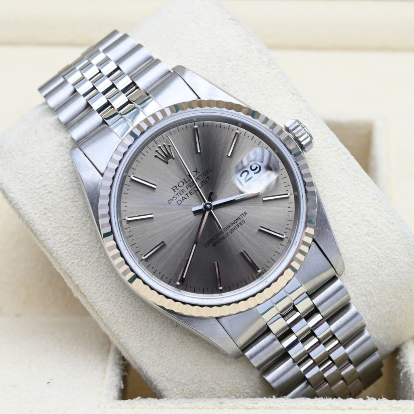 Rolex Datejust 36 16014 (1983) - Grey dial 36 mm Steel case (1/7)