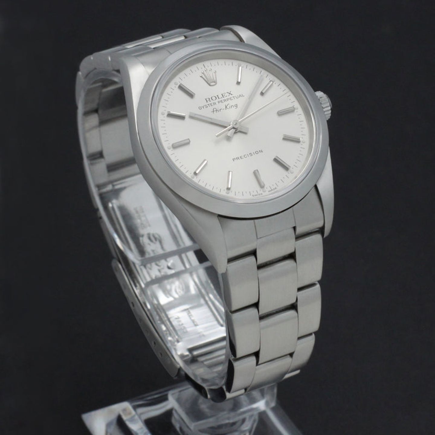 Rolex Air-King 14000 (1999) - Silver dial 34 mm Steel case (5/7)