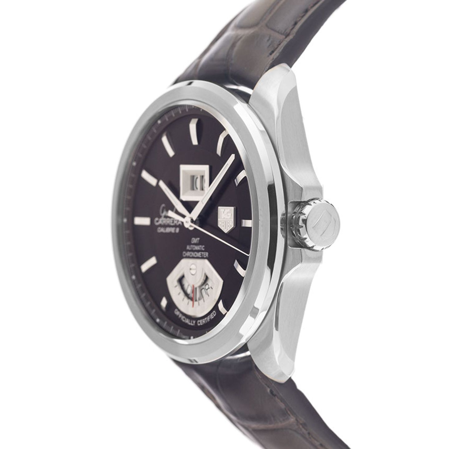 TAG Heuer Grand Carrera WAV5113.FC6230 (2010) - Bruin wijzerplaat 43mm Staal (4/7)