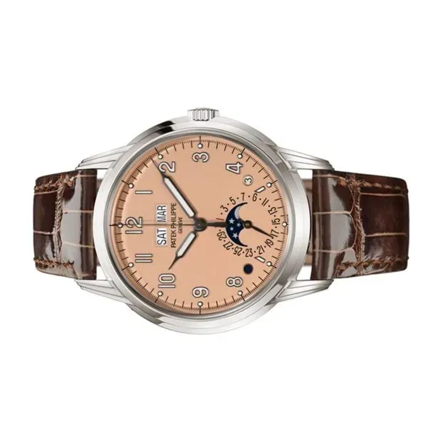 Patek Philippe Perpetual Calendar 5320G-011 (2024) - Roze wijzerplaat 40mm Witgoud (4/6)
