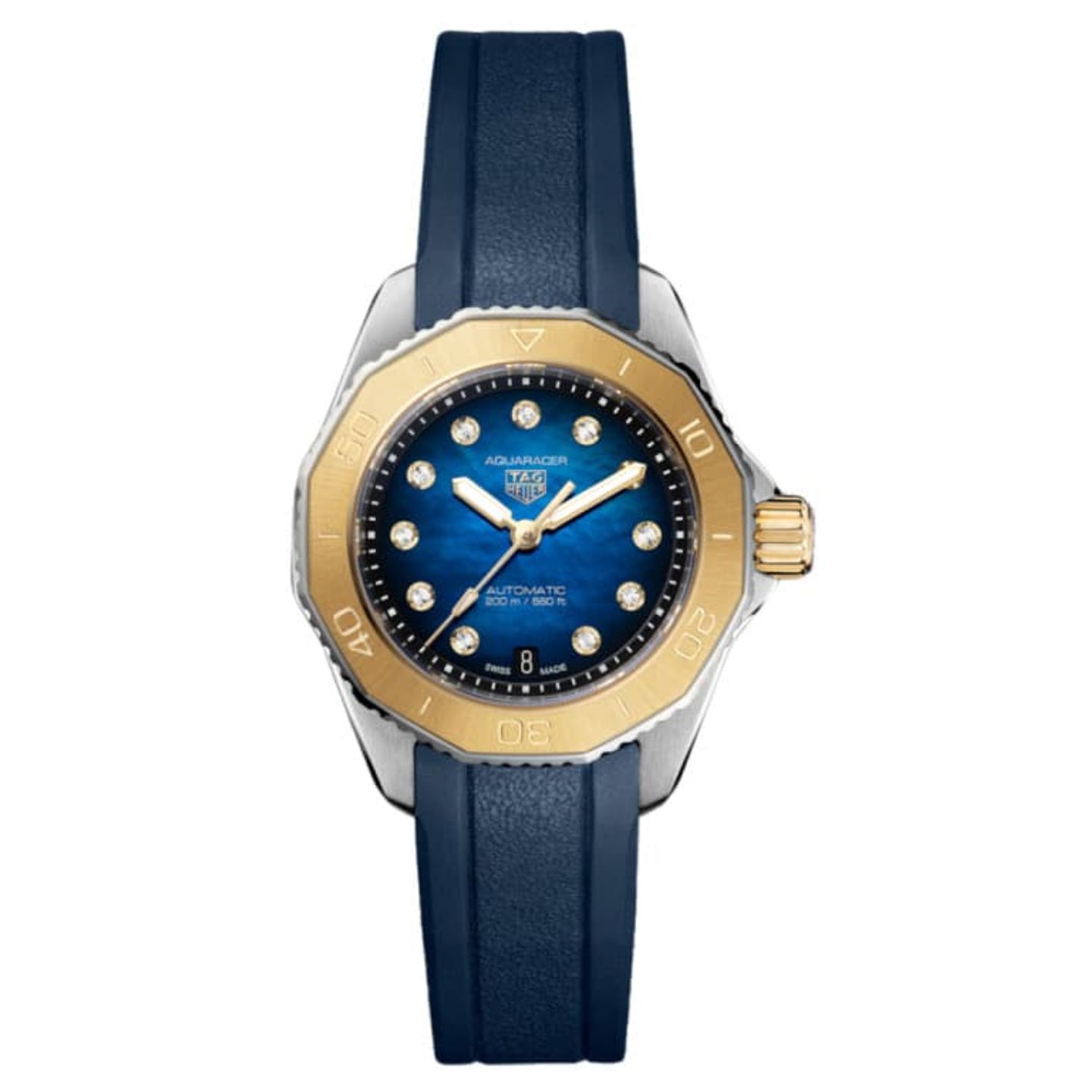 TAG Heuer Aquaracer WBP2450.FT6215 (2023) - Blauw wijzerplaat 30mm Goud/Staal (1/1)