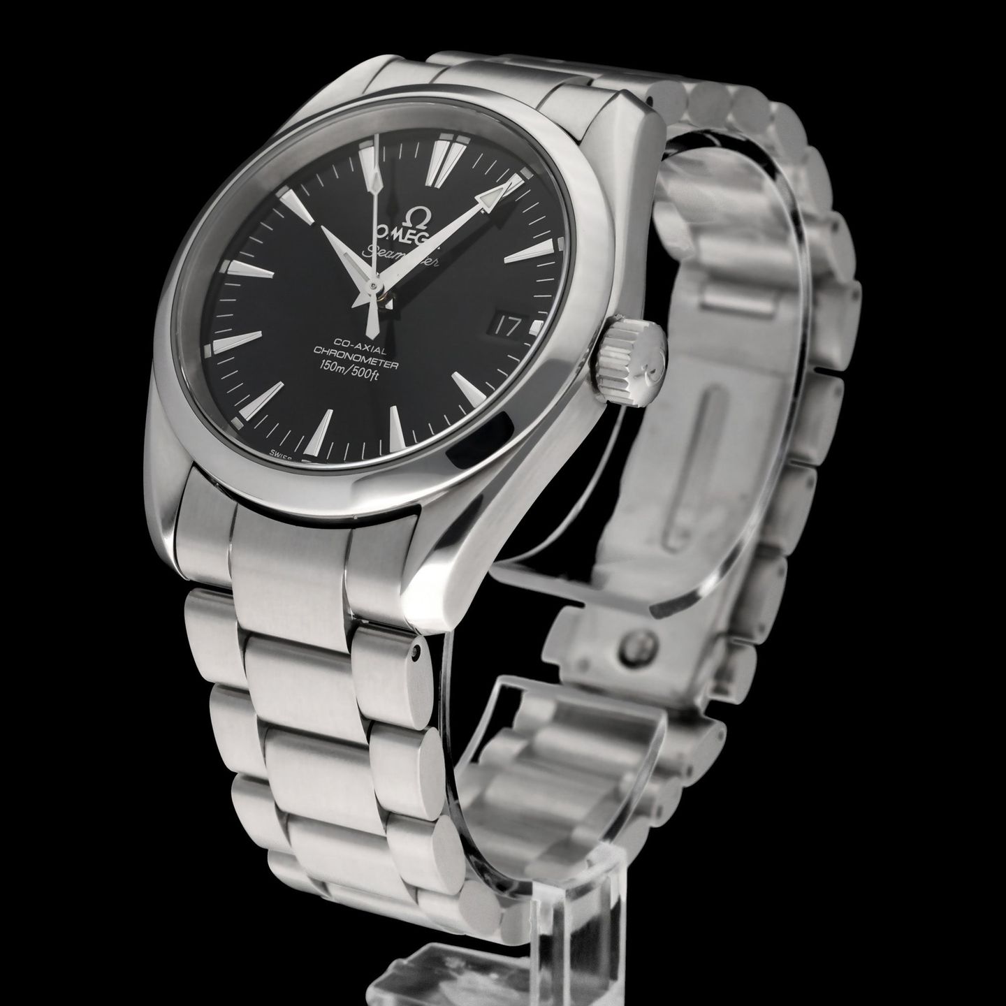 Omega Seamaster Aqua Terra 2504.50.00 (2006) - Zwart wijzerplaat 36mm Staal (5/8)