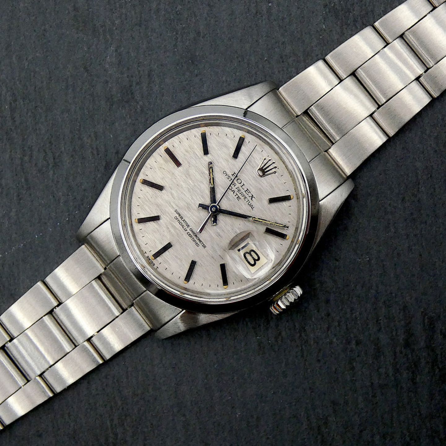 Rolex Oyster Perpetual Date 1500 (1970) - Silver dial 34 mm Steel case (3/3)
