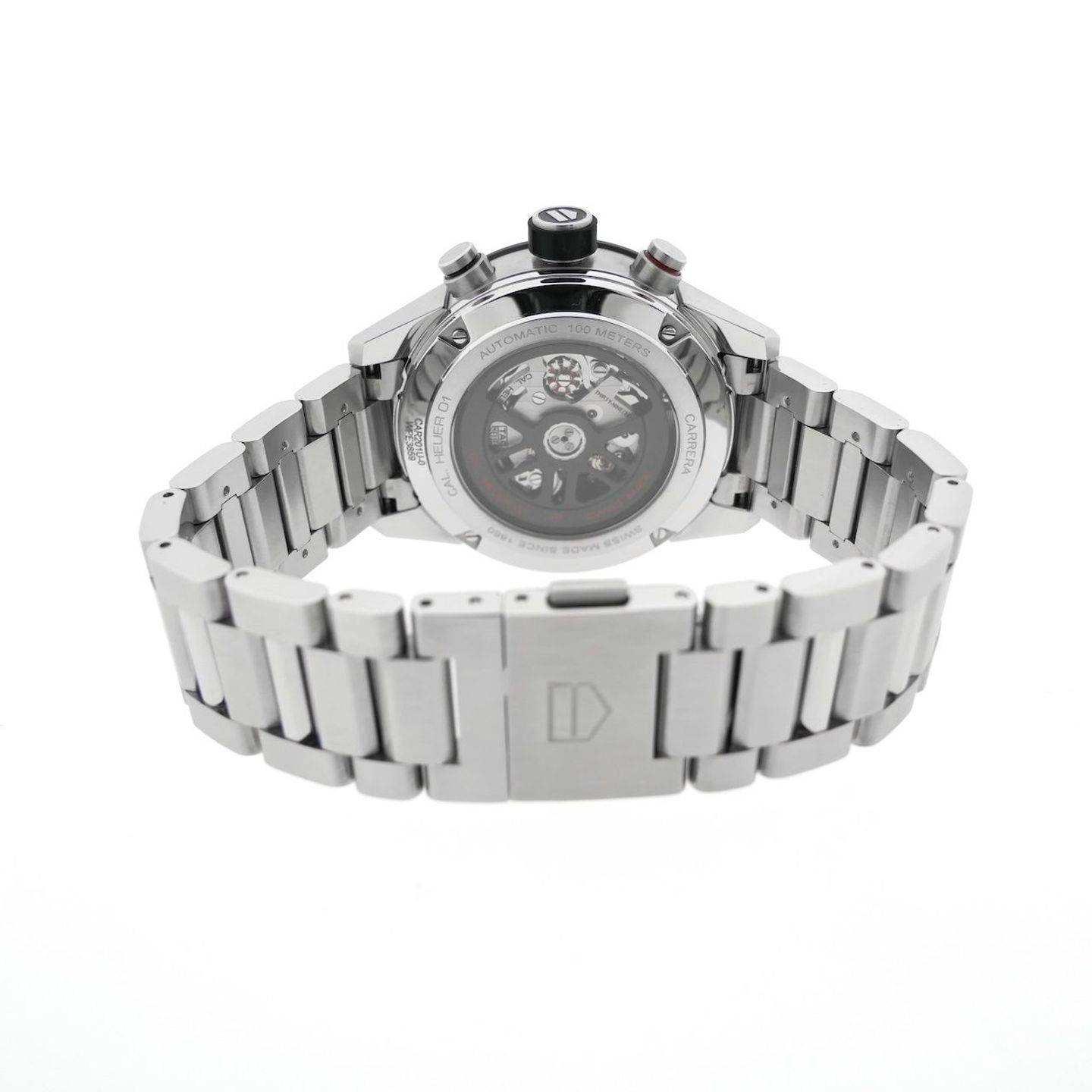 TAG Heuer Carrera Calibre HEUER 01 CAR201U.BA0766 (2022) - Transparant wijzerplaat 43mm Staal (3/8)