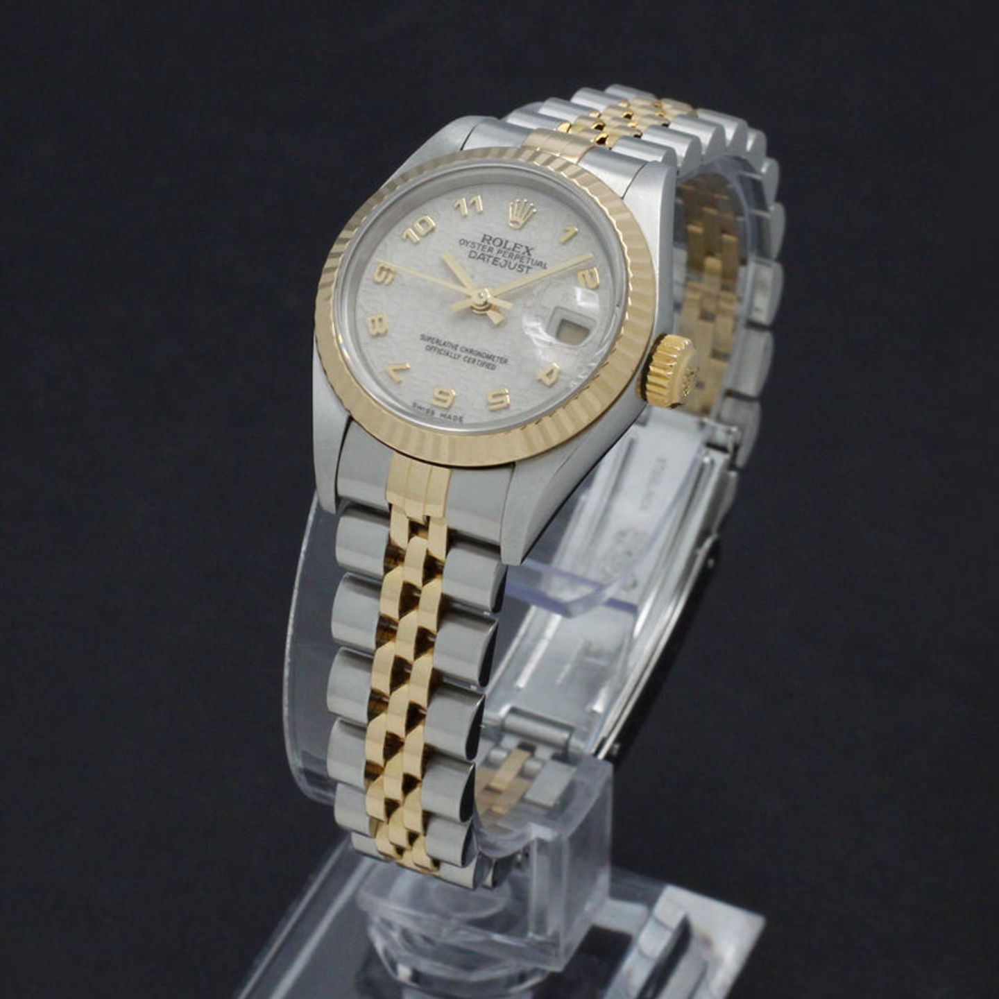 Rolex Lady-Datejust 79173 (2004) - Champagne dial 26 mm Gold/Steel case (2/7)