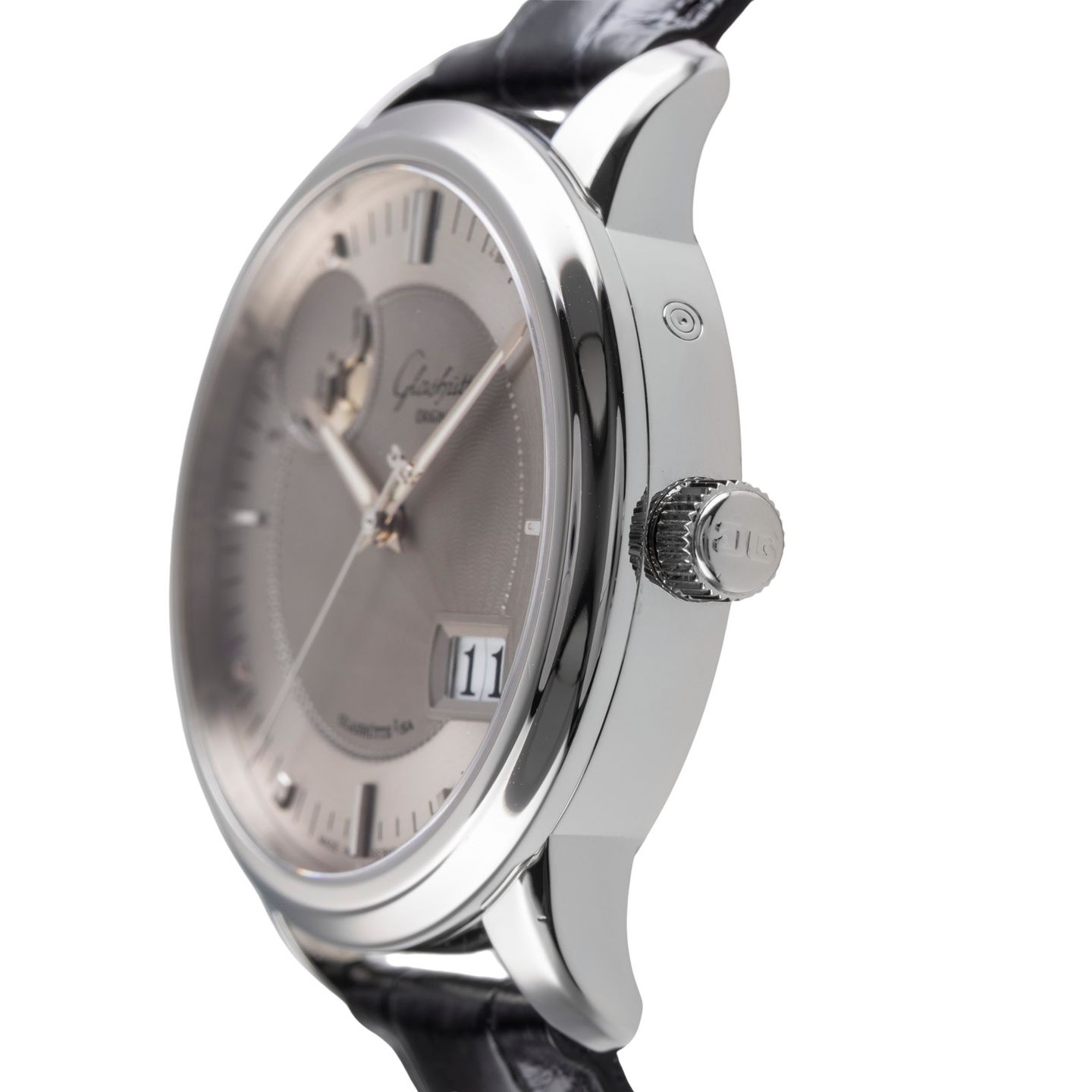 Glashütte Original Senator Panorama Date 100-04-03-02-04 (2010) - Grijs wijzerplaat 40mm Staal (6/8)