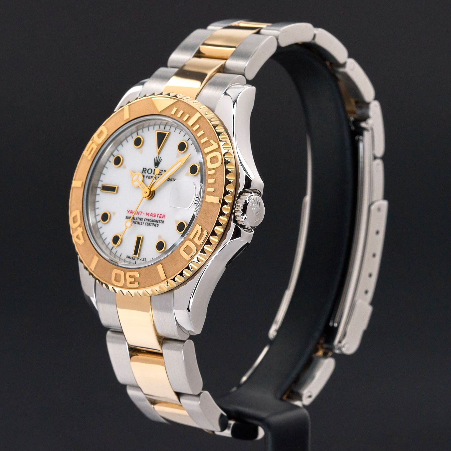 Rolex Yacht-Master 68623 (1998) - Wit wijzerplaat 35mm Goud/Staal (4/8)