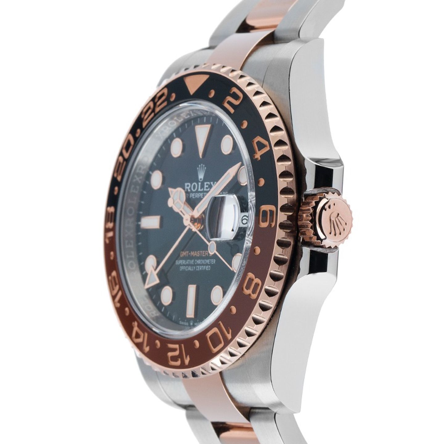 Rolex GMT-Master II 126711CHNR (2022) - Black dial 40 mm Gold/Steel case (4/8)