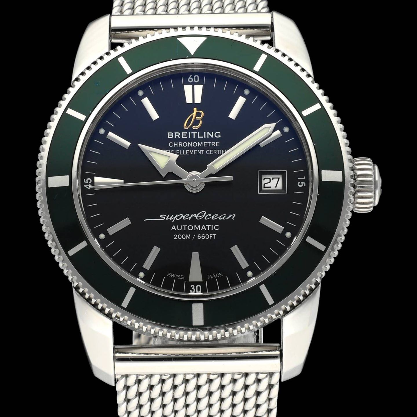 Breitling Superocean Heritage 42 A17321 (2013) - Zwart wijzerplaat 42mm Staal (1/8)