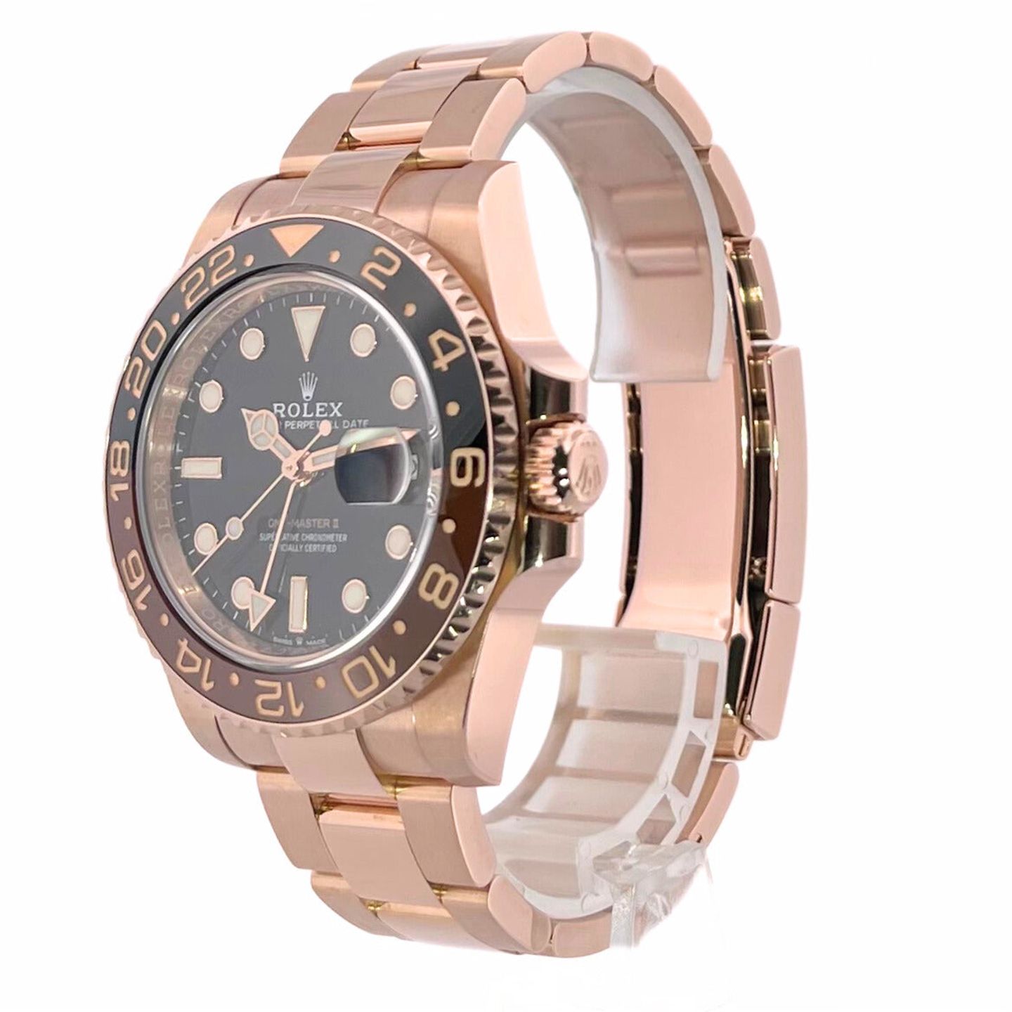 Rolex GMT-Master II 126715CHNR (2021) - Zwart wijzerplaat 40mm Roségoud (3/8)