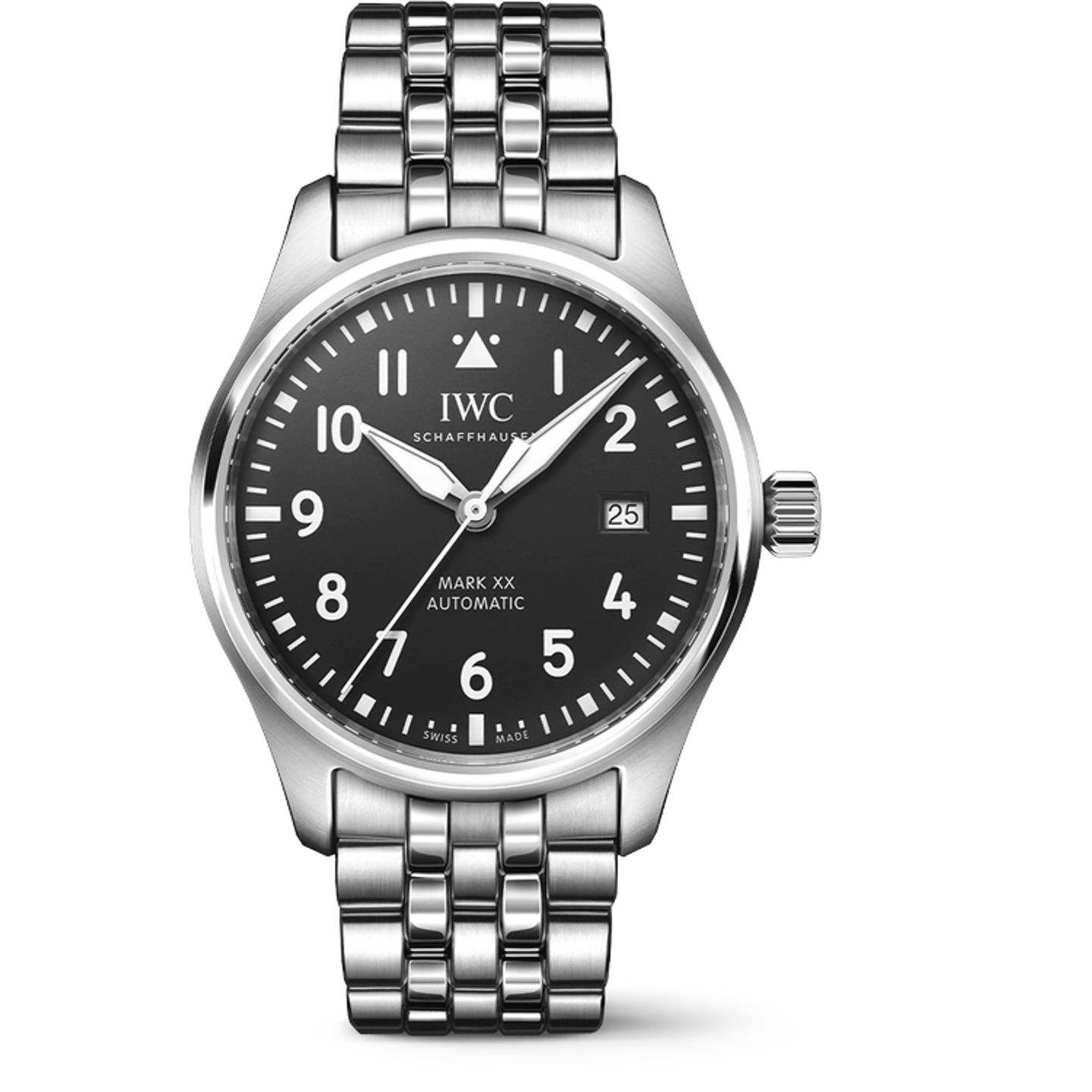 IWC Pilot Mark IW328202 (2025) - Zwart wijzerplaat 40mm Staal (1/1)