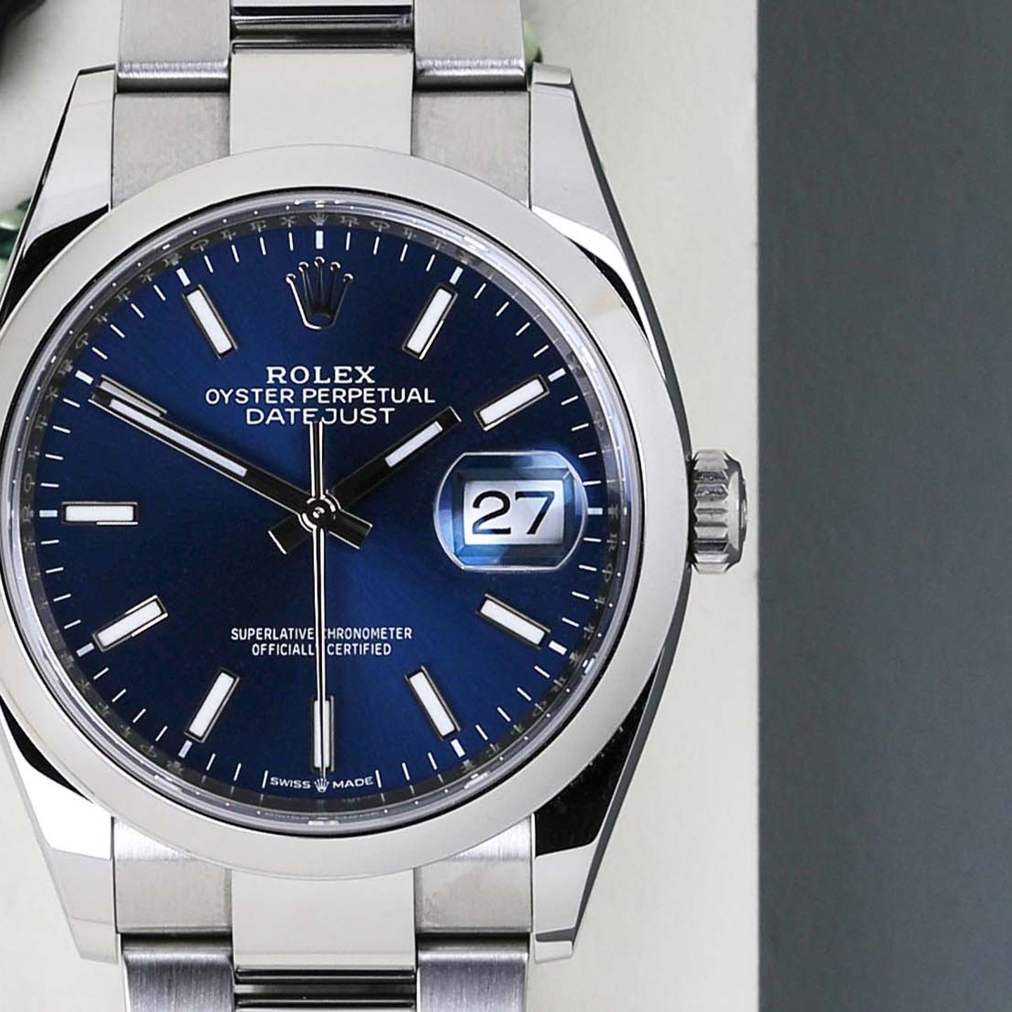 Rolex Datejust 36 126200 (2020) - Blauw wijzerplaat 36mm Staal (4/8)