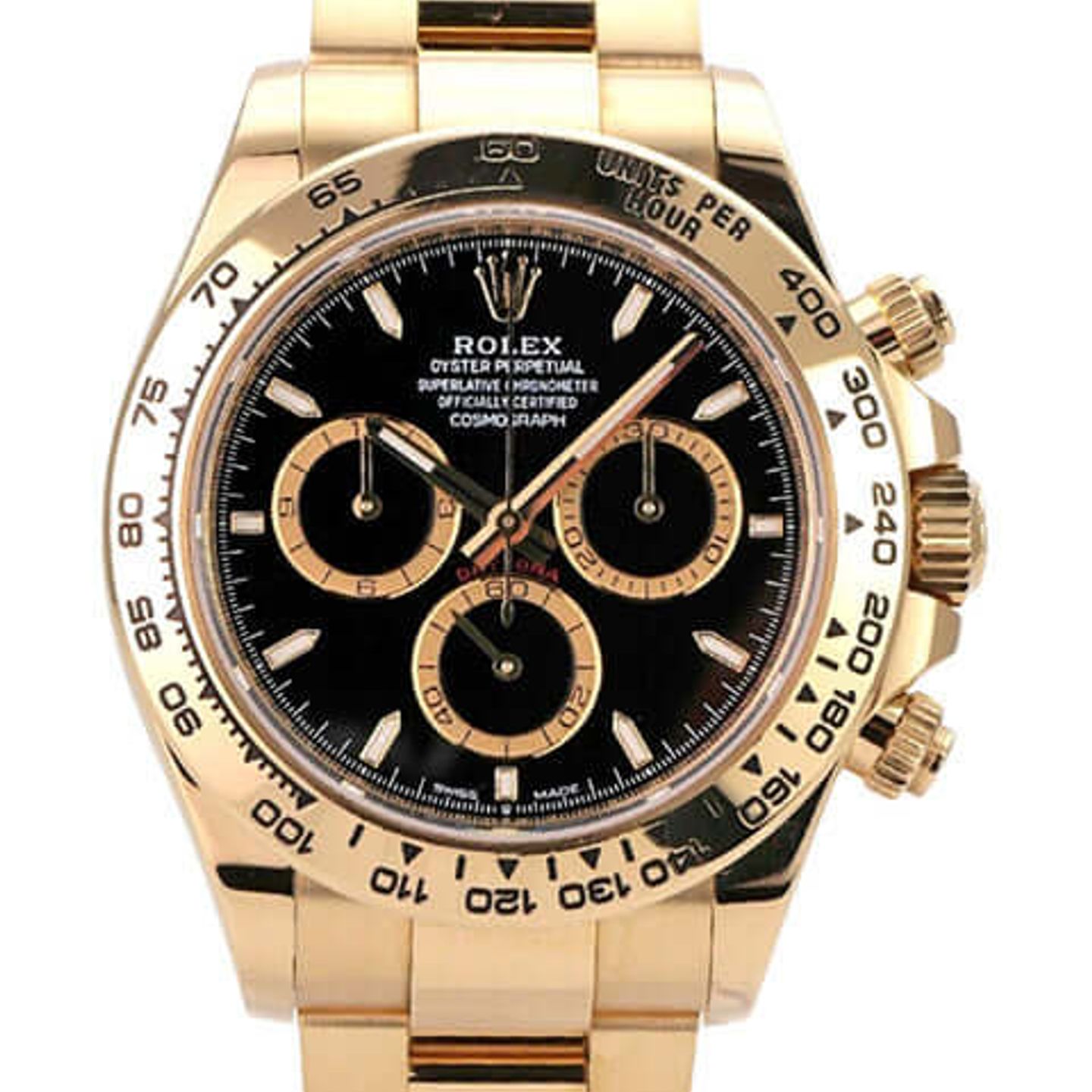 Rolex Daytona 126508 (2024) - Black dial 40 mm Yellow Gold case (1/8)