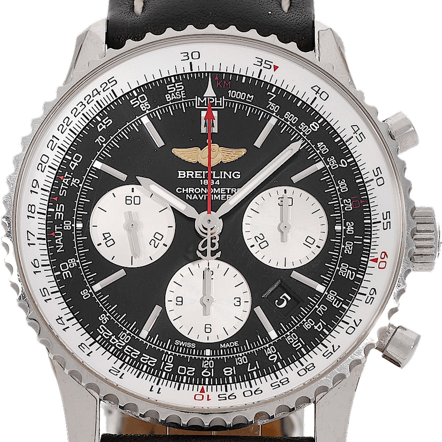 Breitling Navitimer 01 AB0120 (2015) - Black dial 43 mm Steel case (1/3)