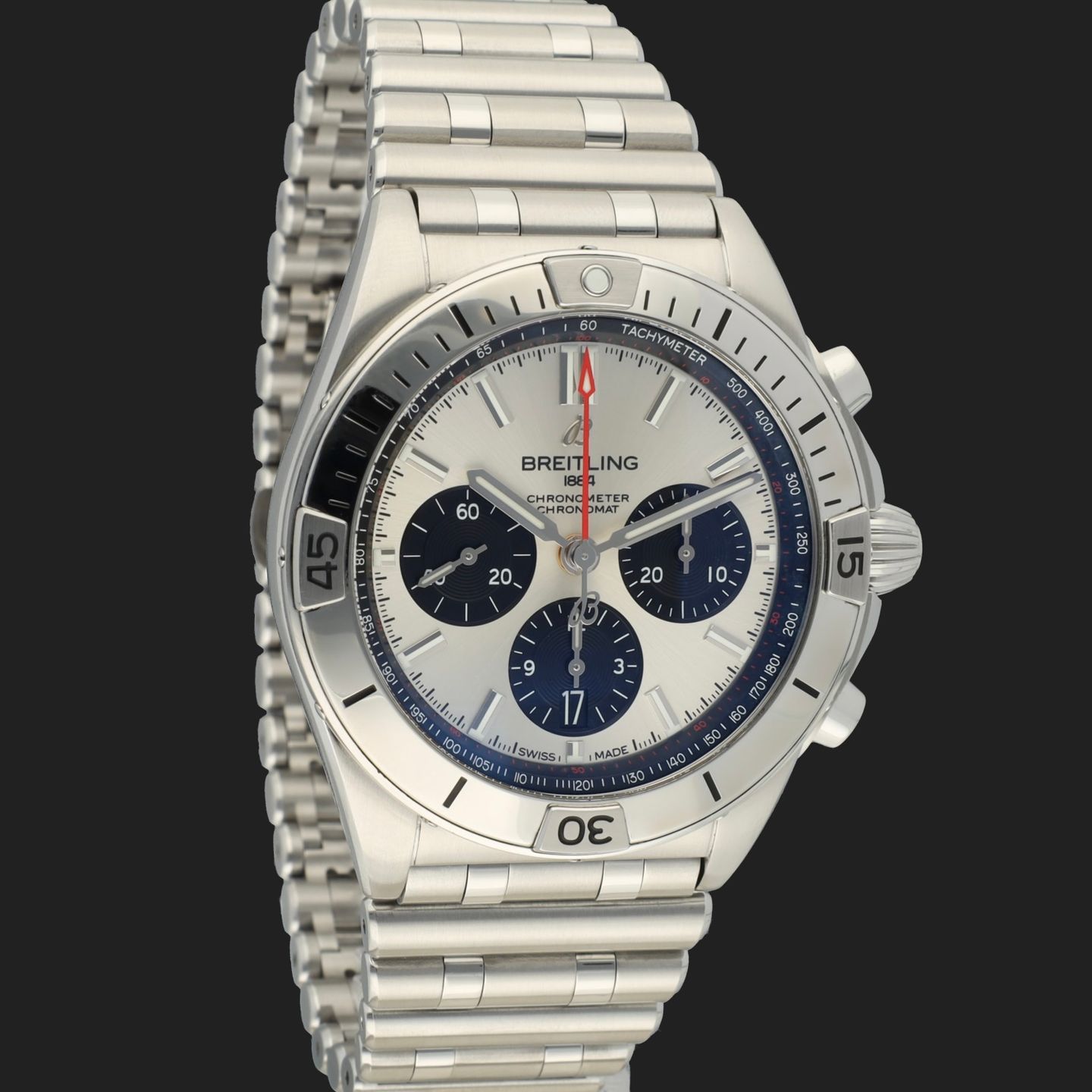 Breitling Chronomat 42 AB0134101G1A1 (2020) - Silver dial 42 mm Steel case (4/8)