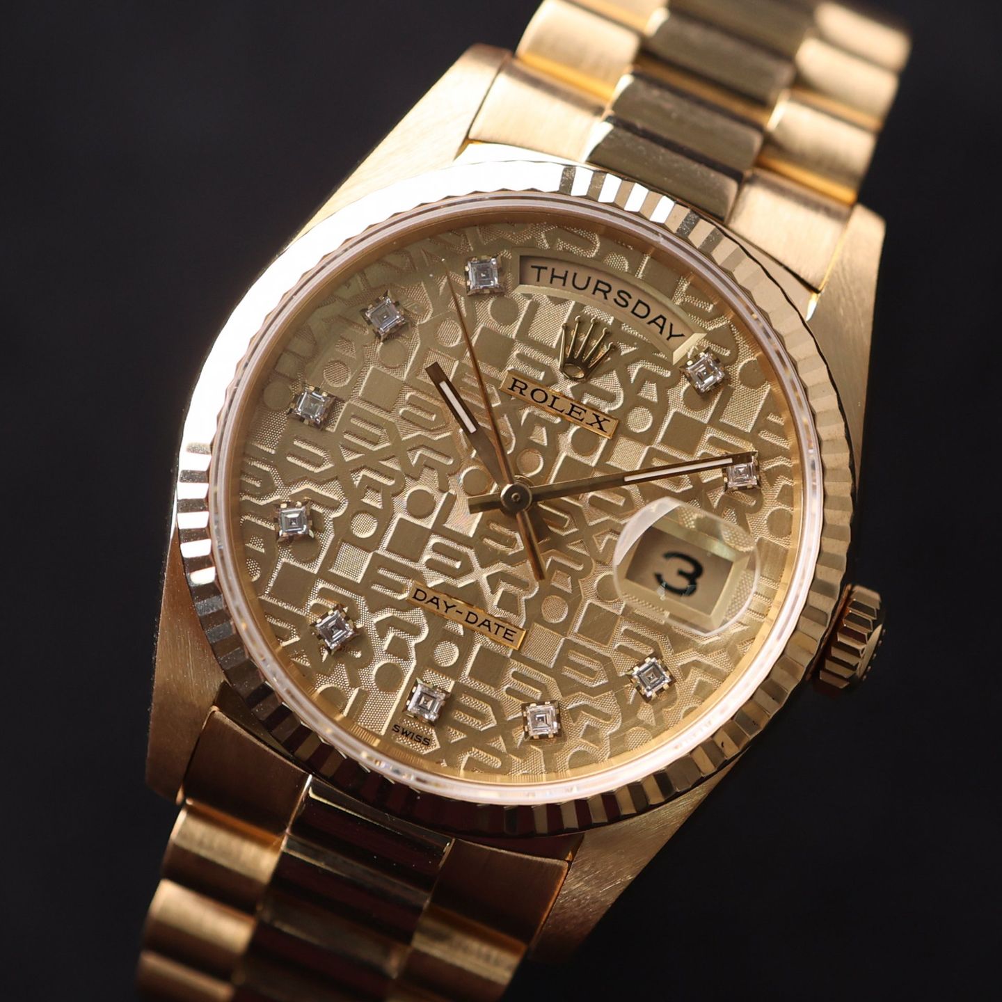Rolex Day-Date 36 18238 (1990) - 36 mm Yellow Gold case (5/6)