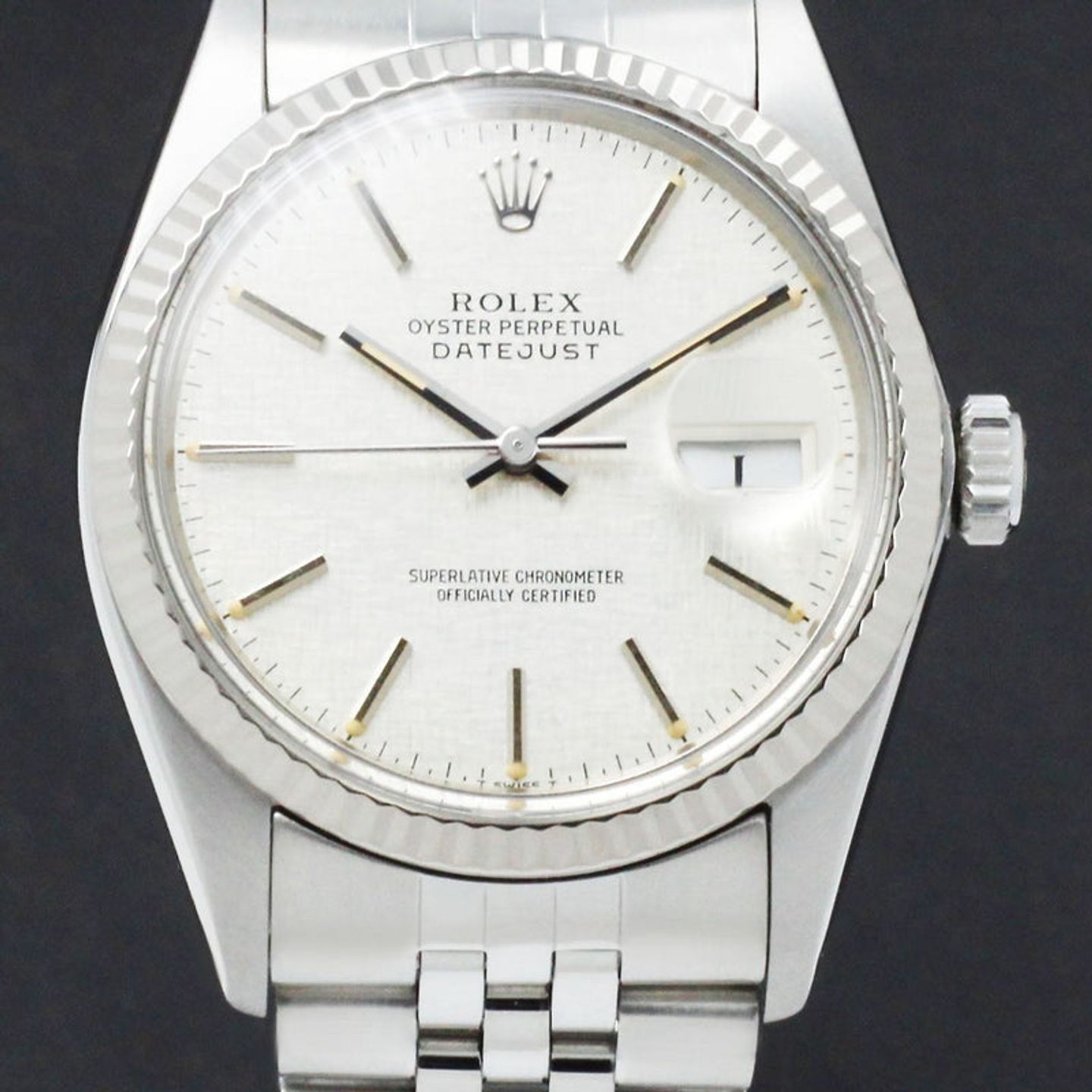 Rolex Datejust 36 16014 (1985) - Zilver wijzerplaat 36mm Staal (1/7)