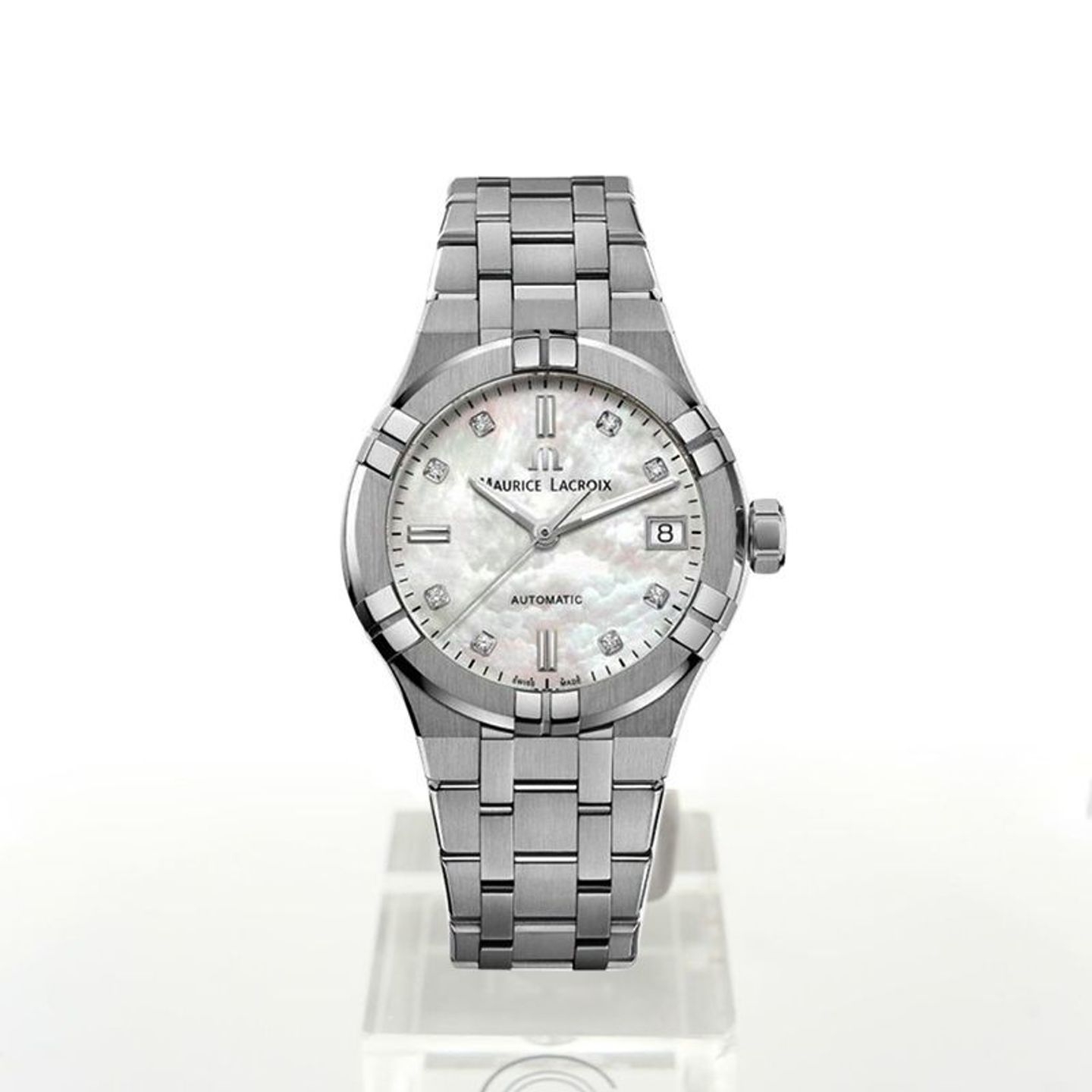 Maurice Lacroix Aikon AI6006-SS002-170-1 (2023) - Pearl dial 35 mm Steel case (2/2)