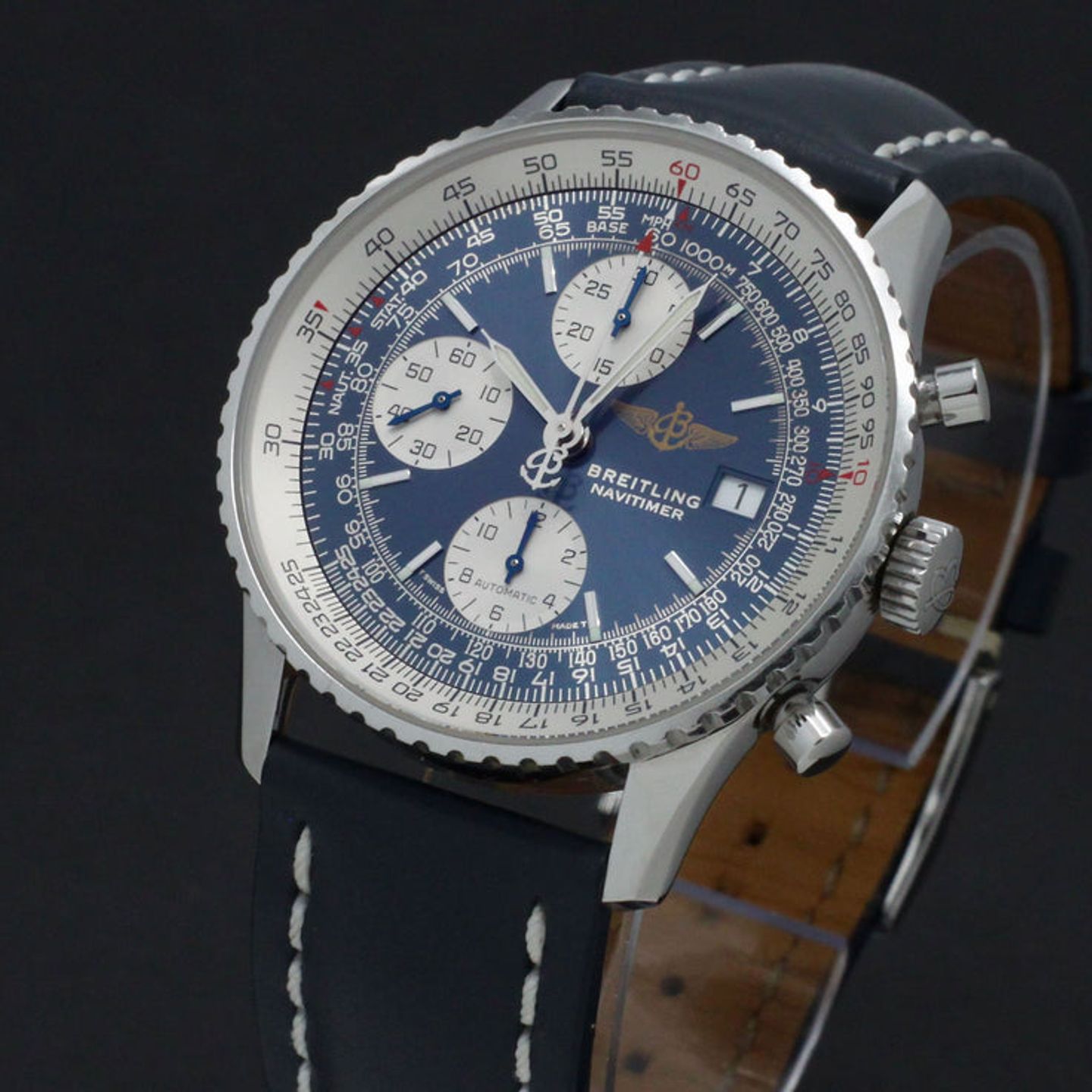 Breitling Old Navitimer A13322 (1999) - Blauw wijzerplaat 41mm Staal (7/7)