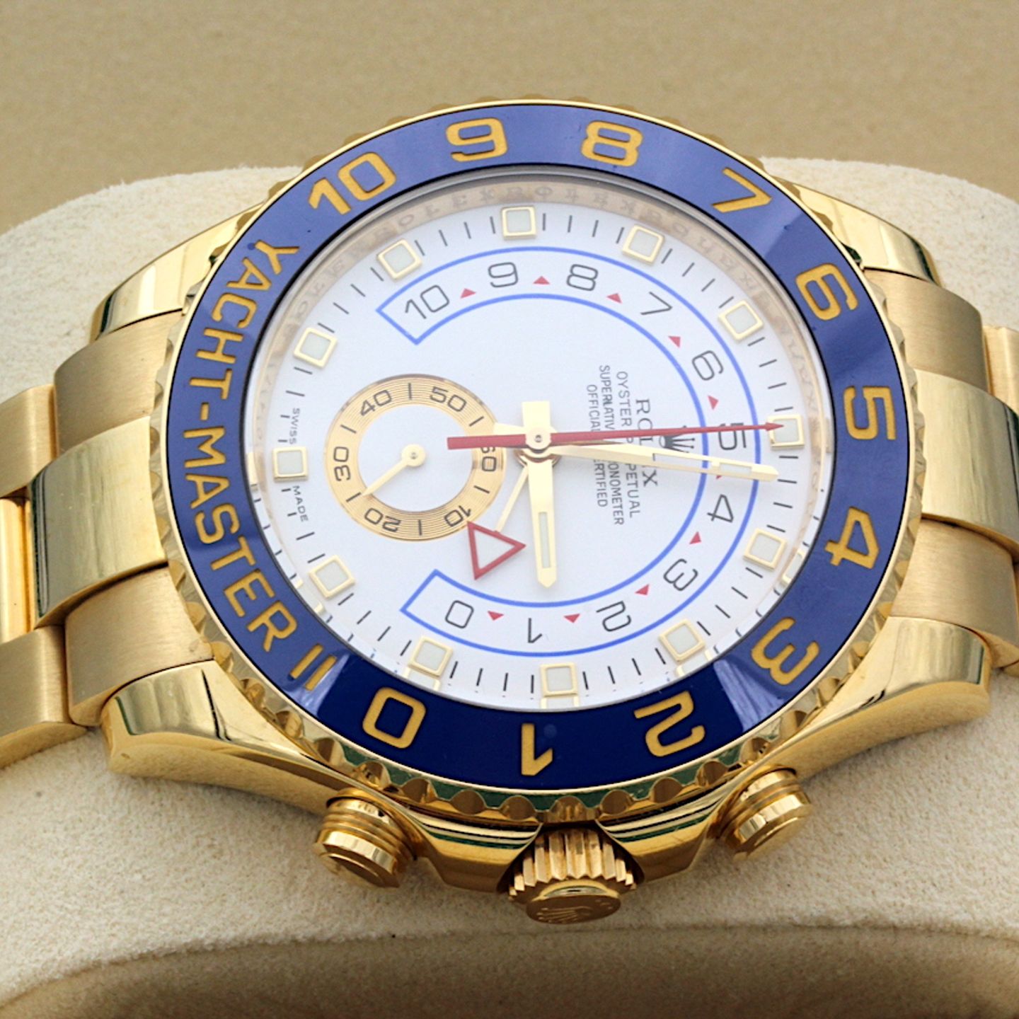 Rolex Yacht-Master II 116688 (2009) - White dial 44 mm Yellow Gold case (5/5)