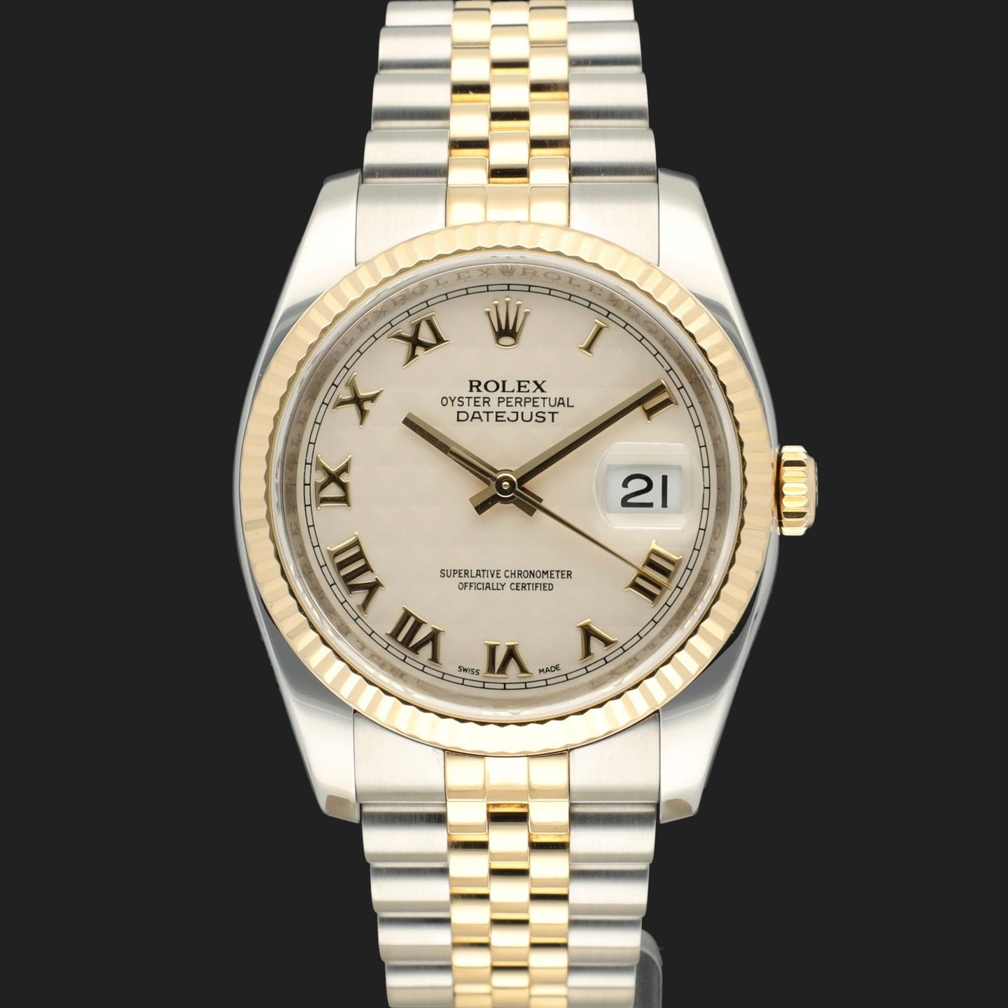 Rolex Datejust 36 116233 (2010) - 36mm Goud/Staal (2/8)