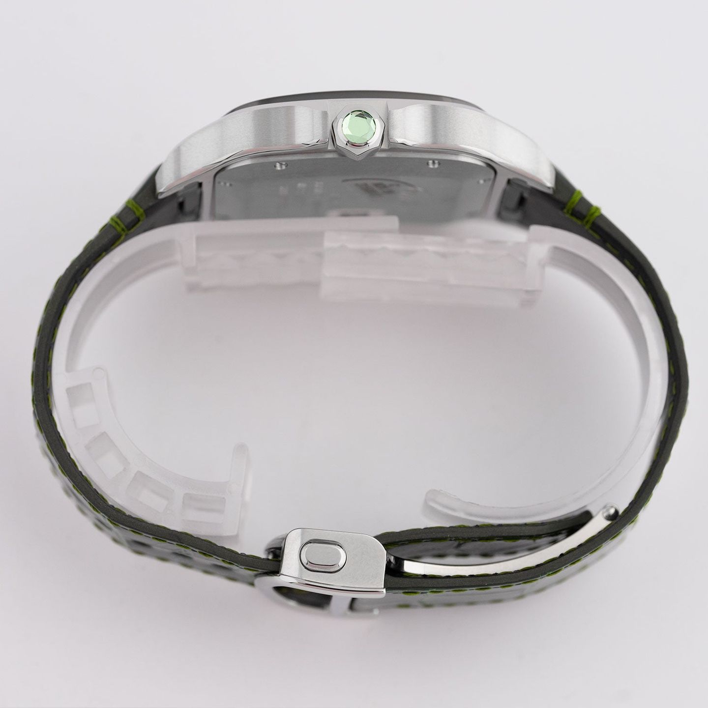 Cartier Santos WSSA0055 (2023) - Green dial 40 mm Steel case (3/4)