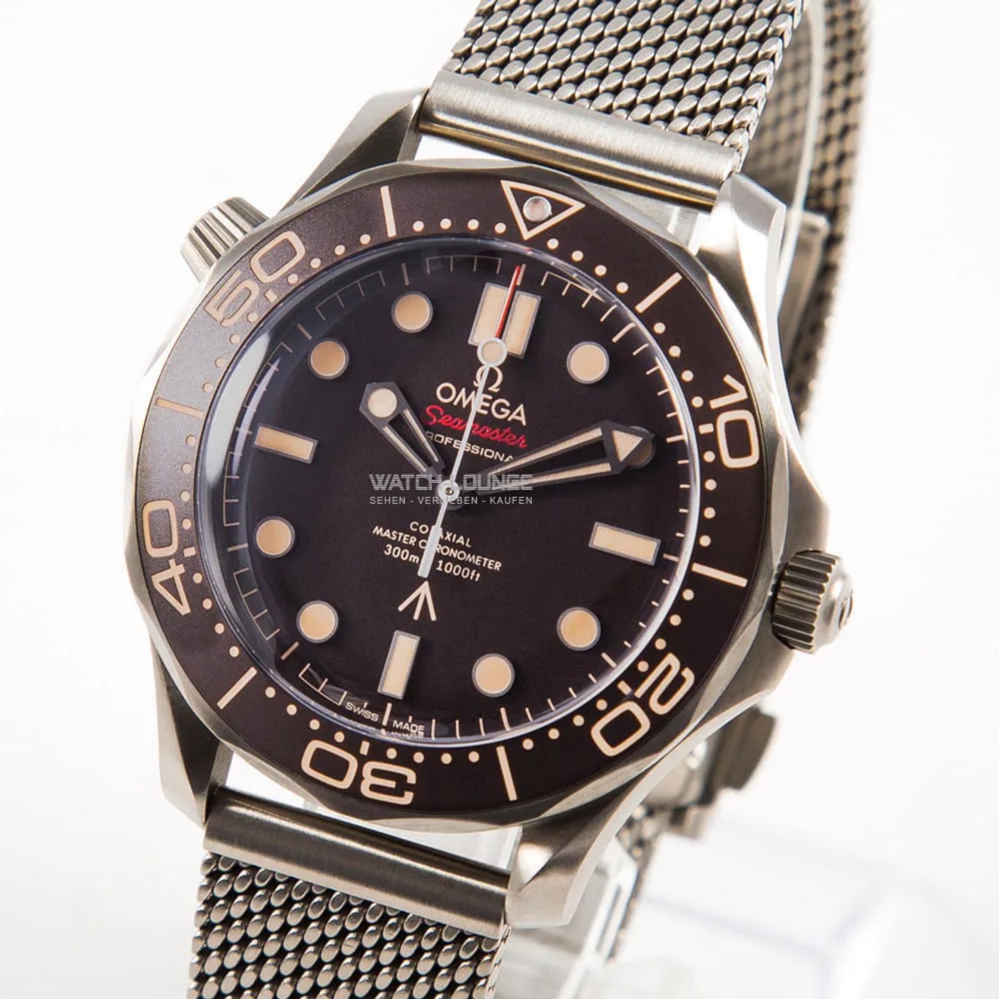 Omega Seamaster Diver 300 M 210.90.42.20.01.001 (2022) - Bruin wijzerplaat 42mm Titanium (1/8)