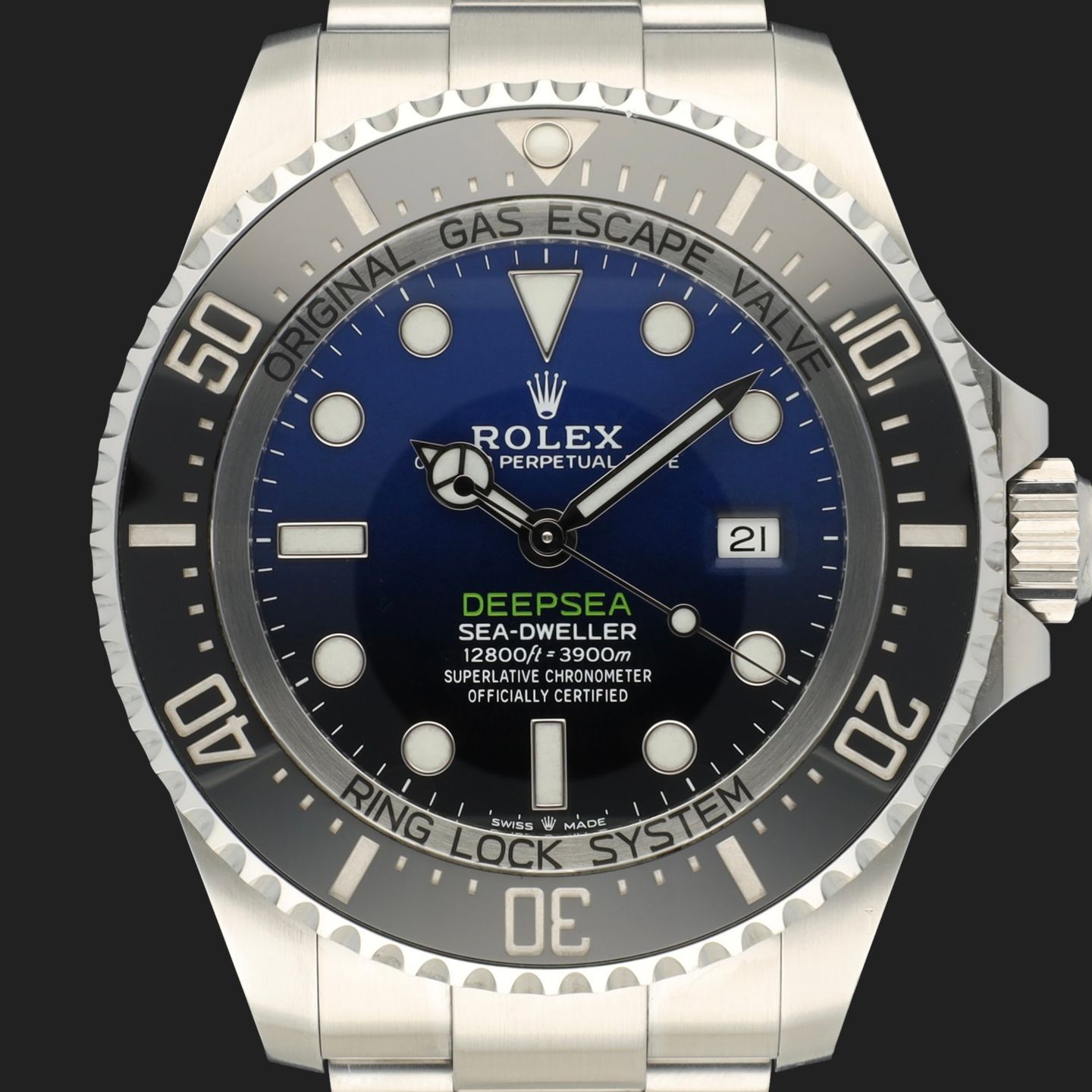 Rolex Sea-Dweller Deepsea 126660 (2019) - Blue dial 44 mm Steel case (3/8)