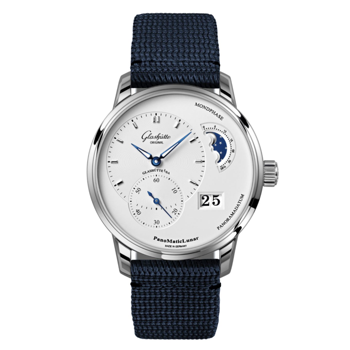 Glashütte Original PanoMaticLunar 1-90-02-42-32-64 (2024) - White dial 40 mm Steel case (1/2)